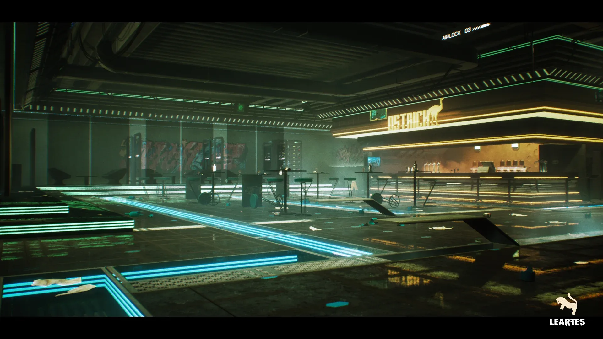 Cyberpunk Night Club Environment