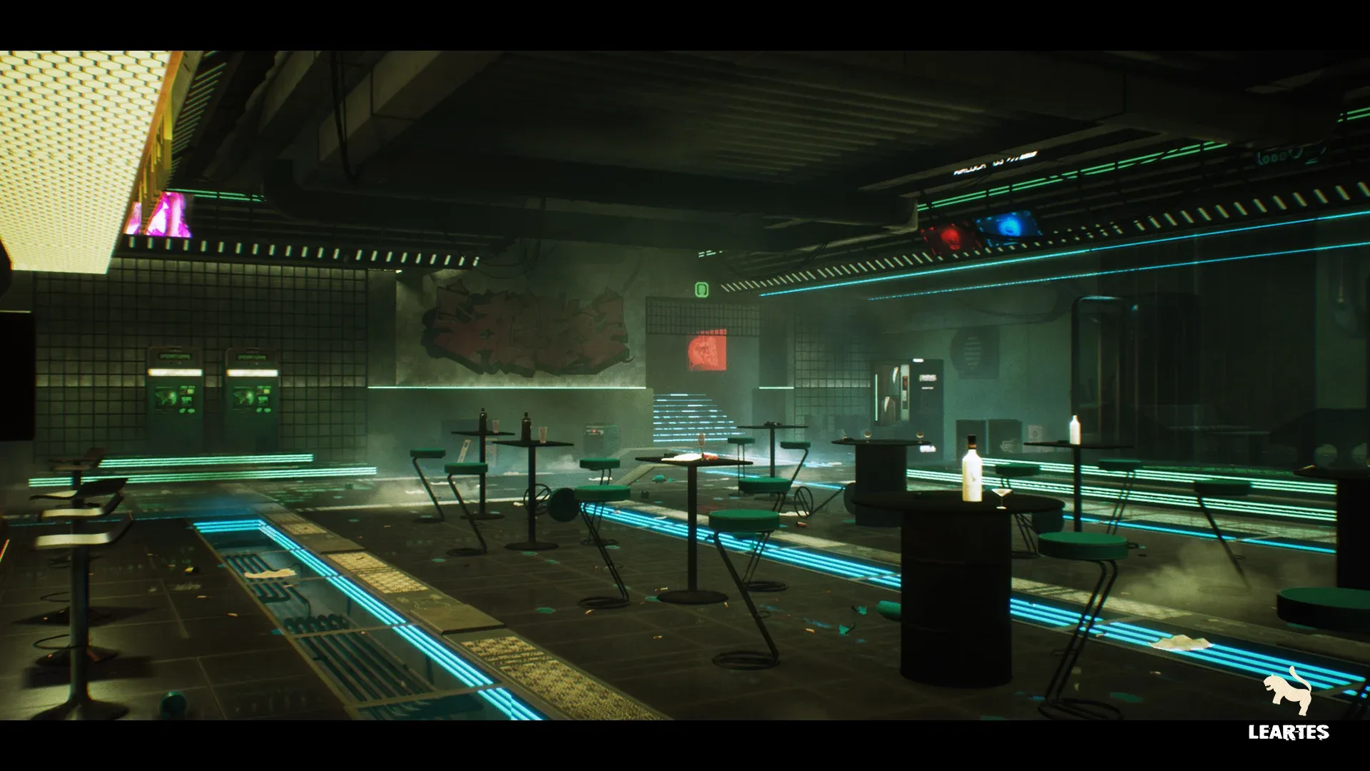 Cyberpunk Night Club Environment