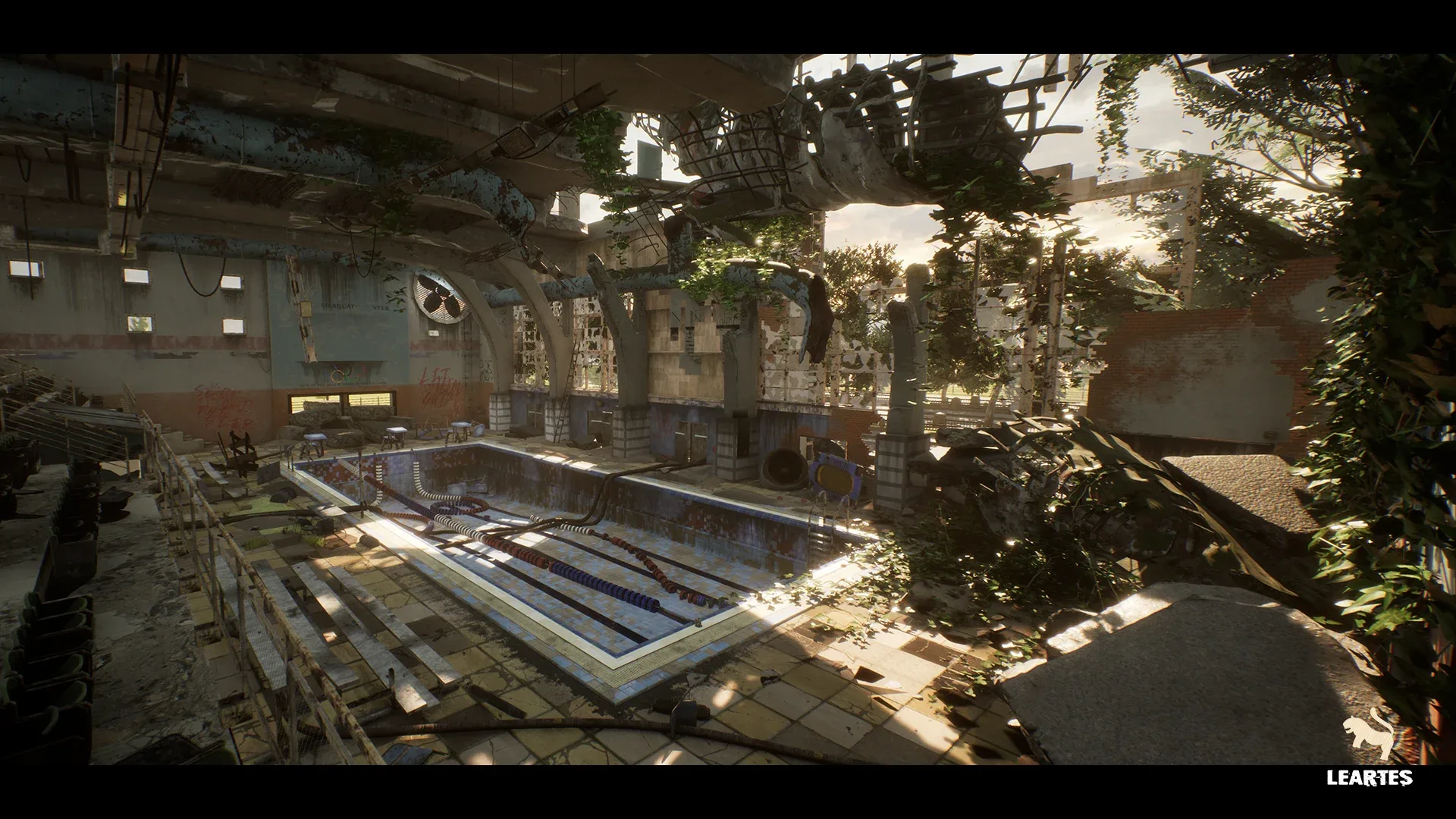 Abandoned Swimming Pool Environment