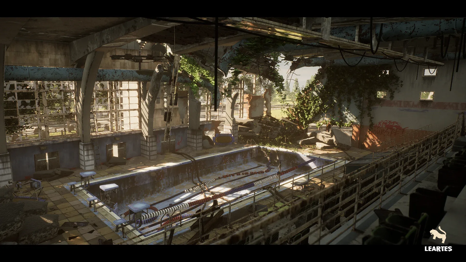 Abandoned Swimming Pool Environment