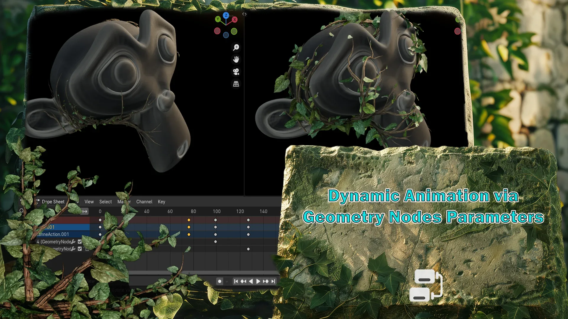 Blender 4 Geometry Nodes Workshop: Jungle Vines