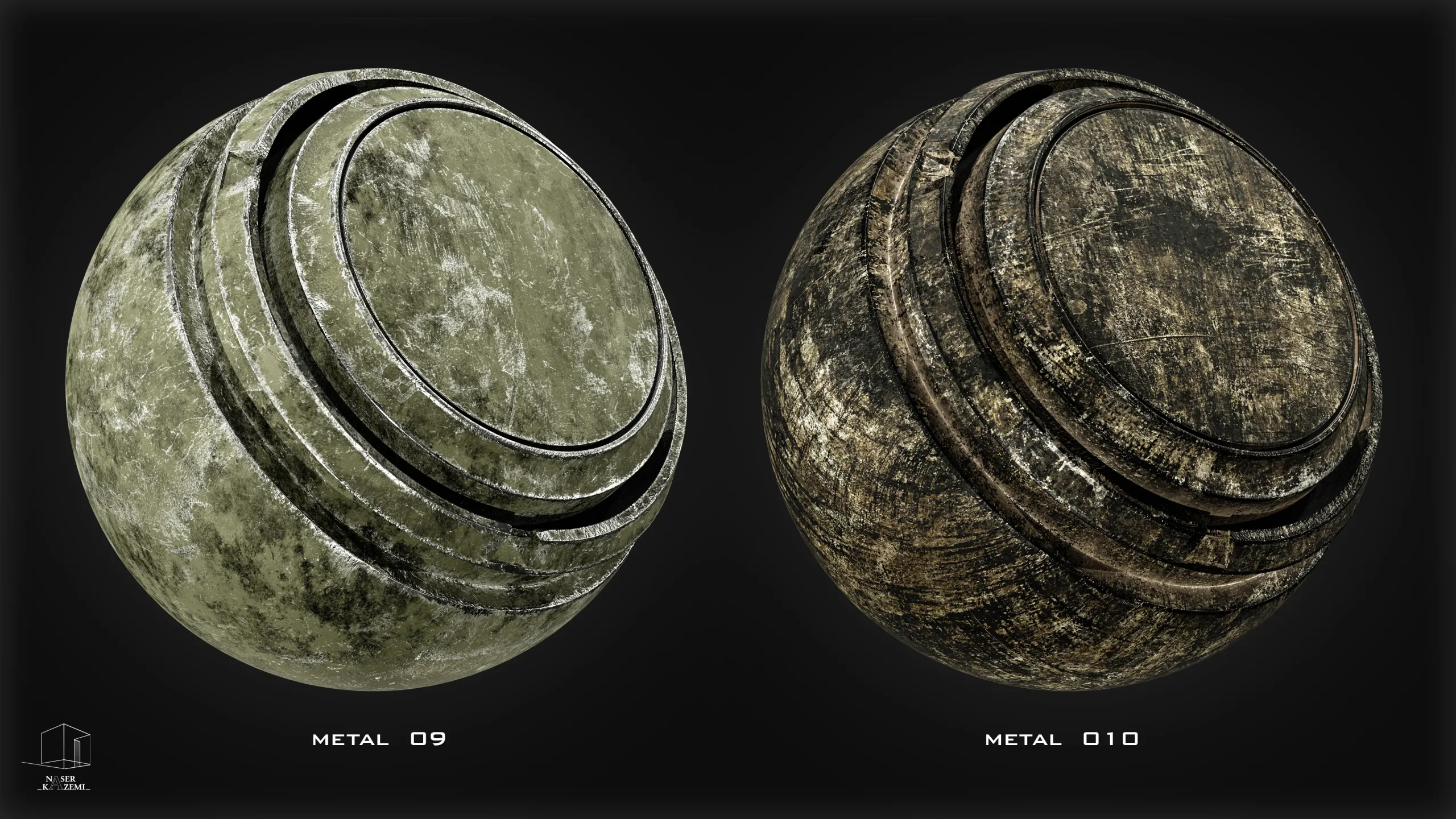 20 METAL SMART MATERIALS & PBR TEXTURES-VOL 9