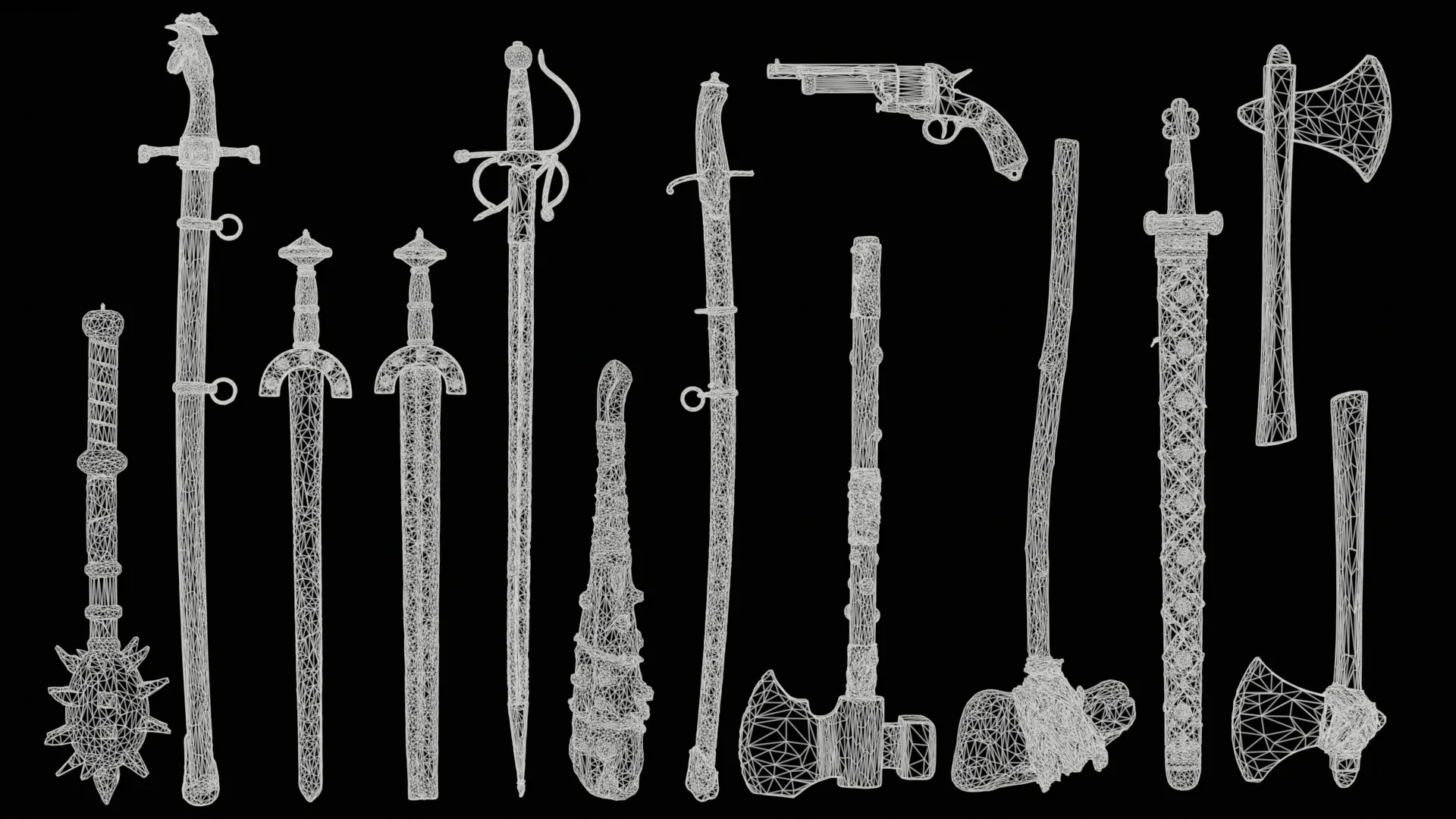13 Apocalytpic Ornamental Weapons