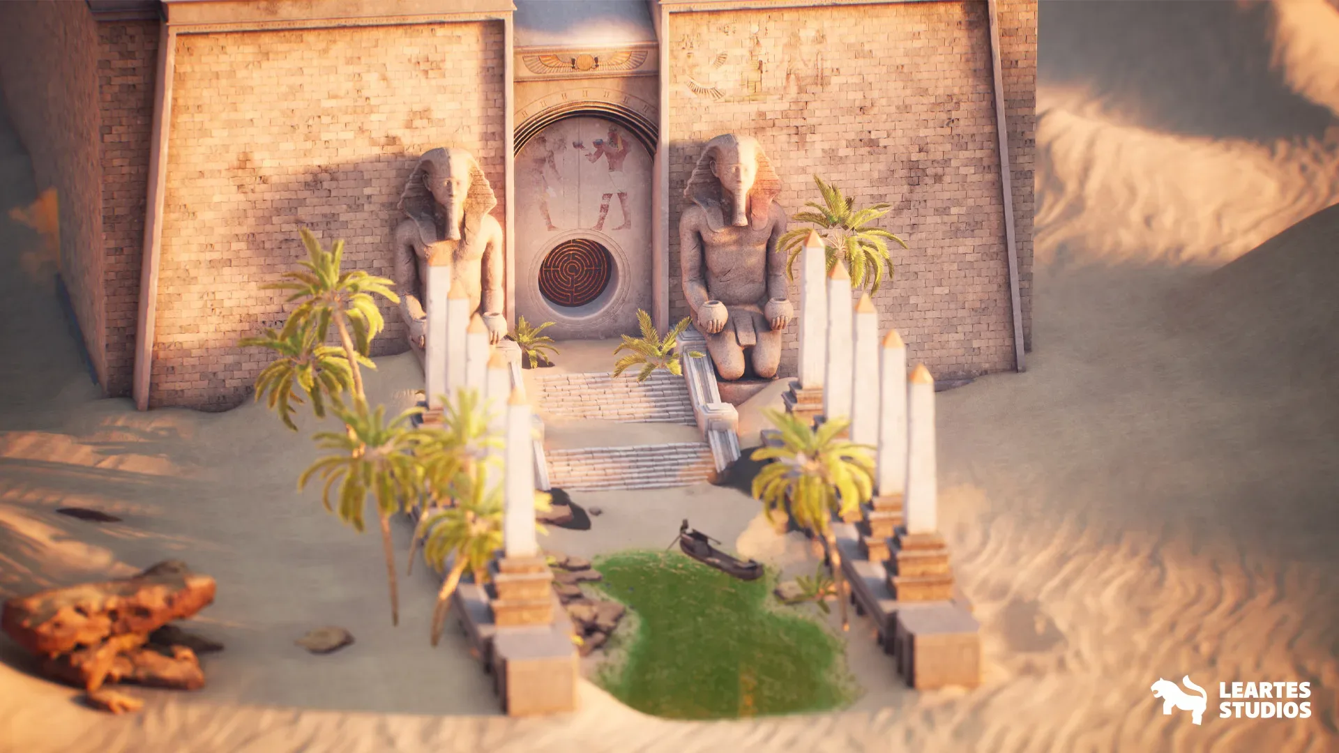 Desert Temple Environment / Ancient Environment