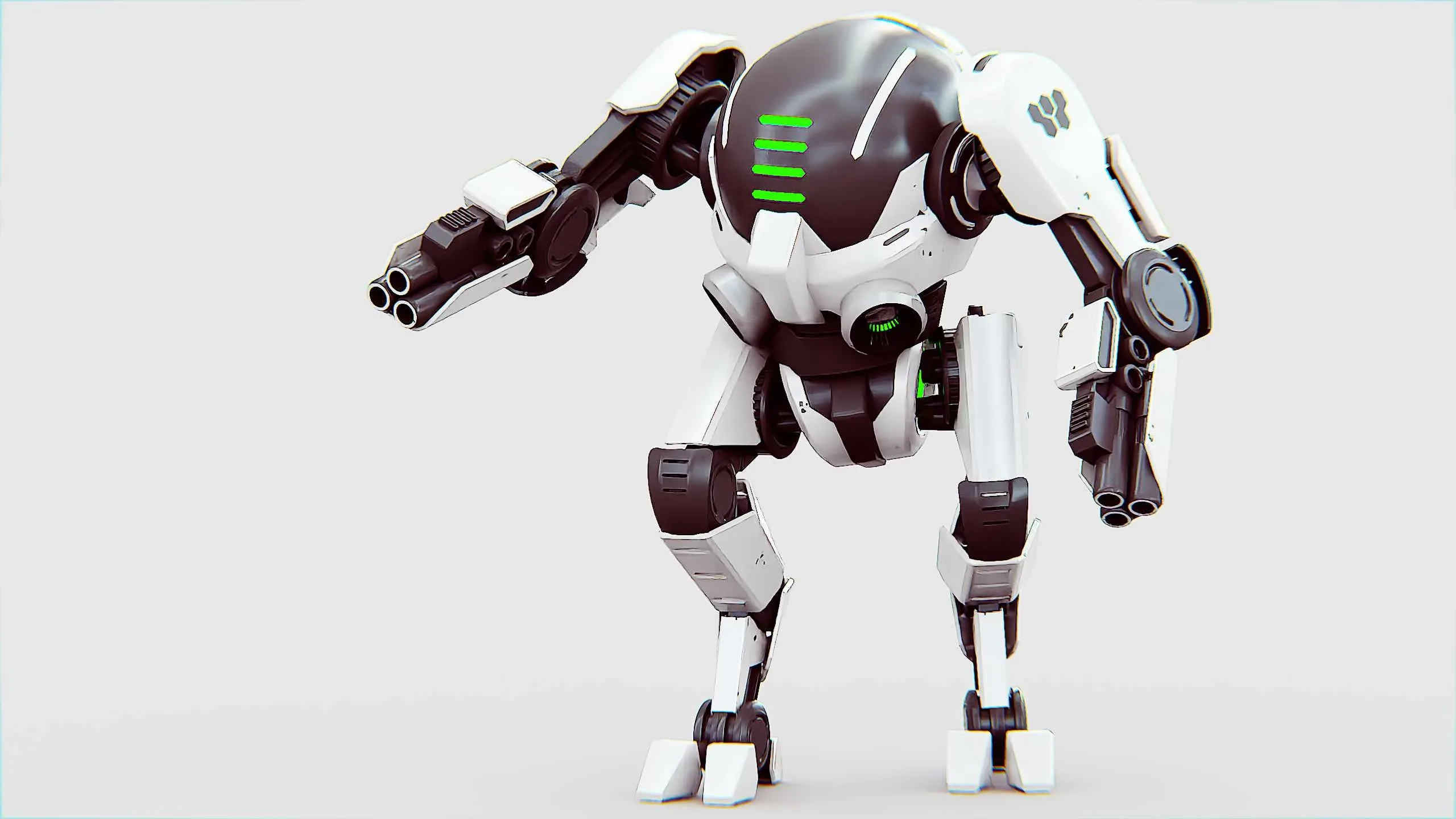 ROBO COP Z-500  Auto-Rig Pro Rigged For Mixamo, Unreal Engine Unity