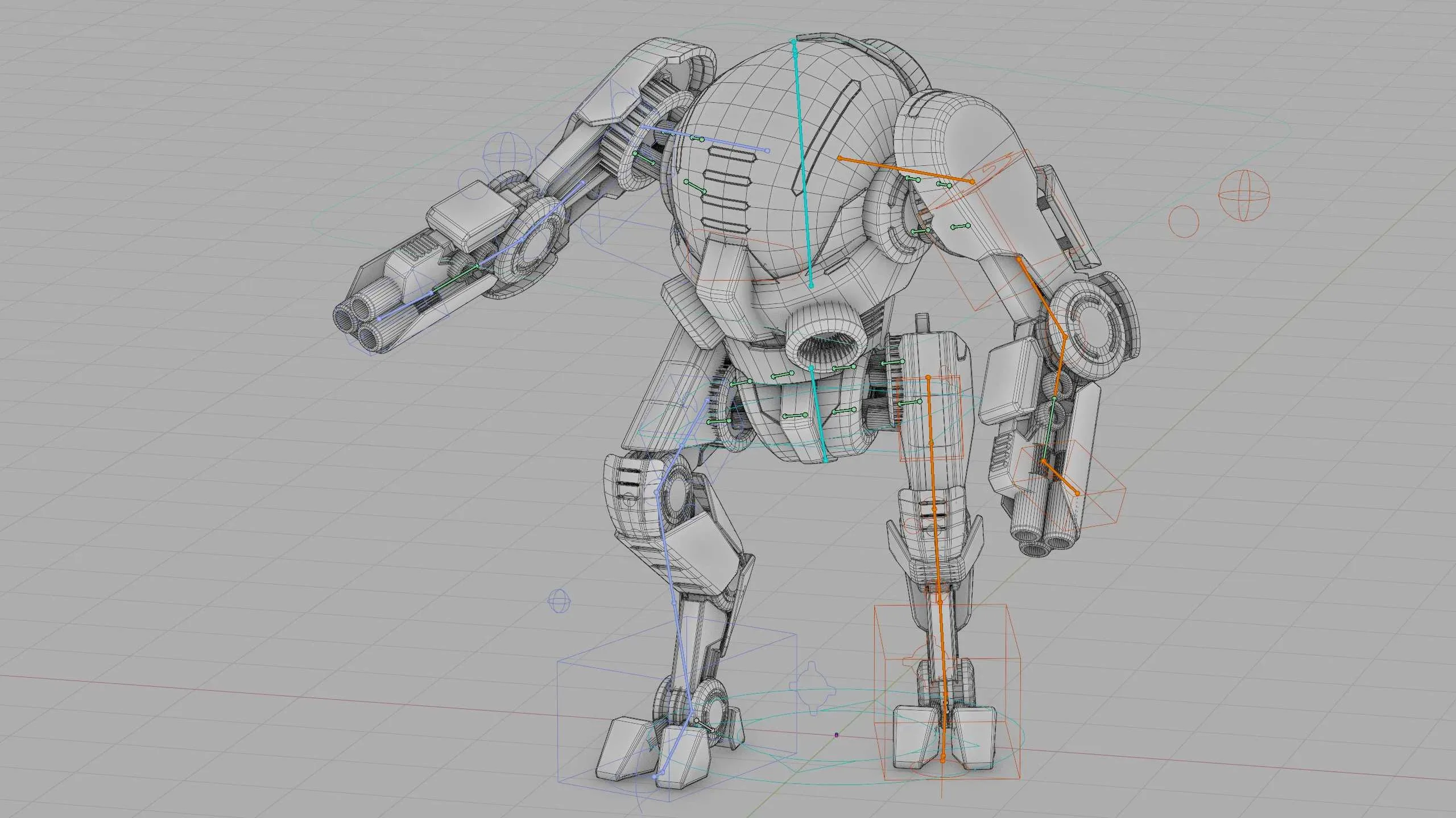 ROBO COP Z-500  Auto-Rig Pro Rigged For Mixamo, Unreal Engine Unity