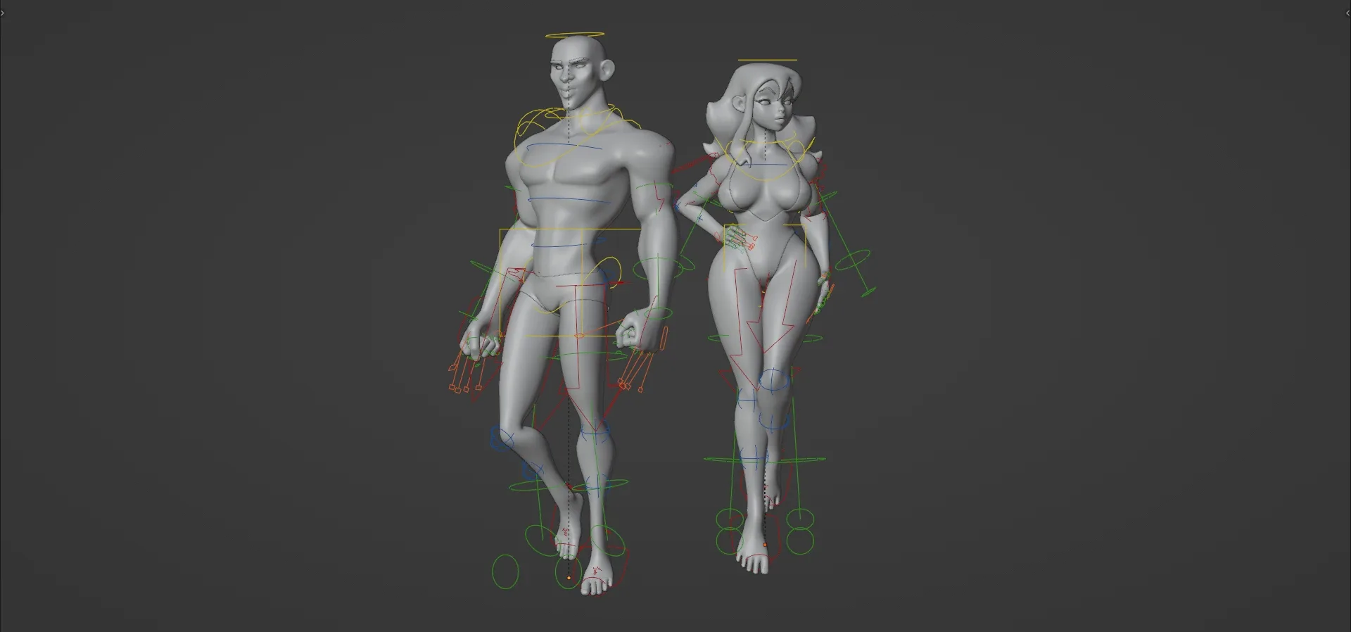 Stylized Couple Character