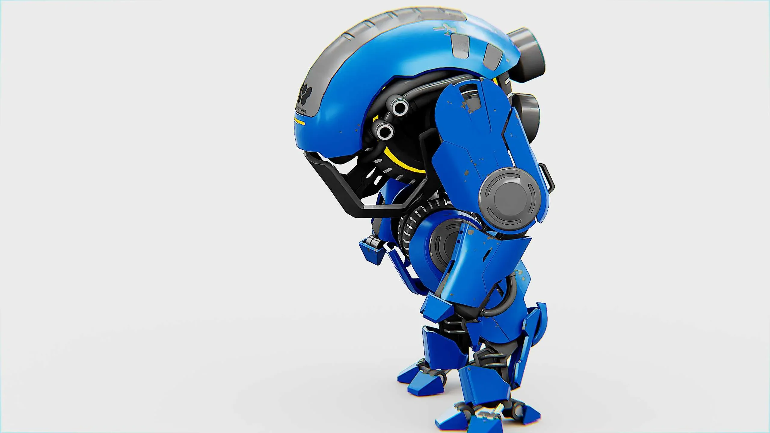 NEMO FIGHTER BOT  Auto-Rig Pro Rigged For Mixamo, Unreal Engine Unity
