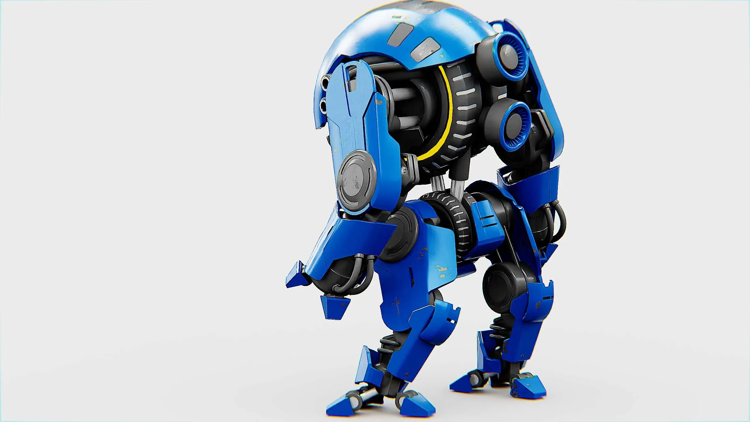 NEMO FIGHTER BOT  Auto-Rig Pro Rigged For Mixamo, Unreal Engine Unity