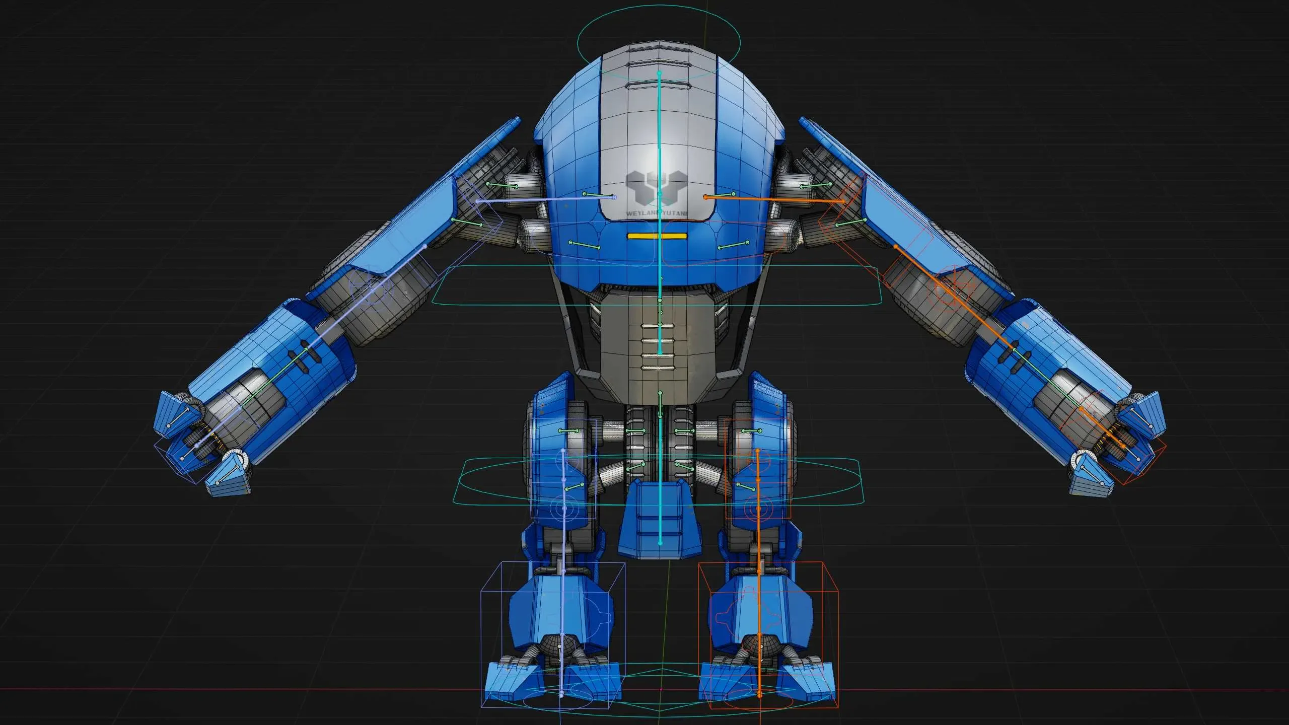 NEMO FIGHTER BOT  Auto-Rig Pro Rigged For Mixamo, Unreal Engine Unity