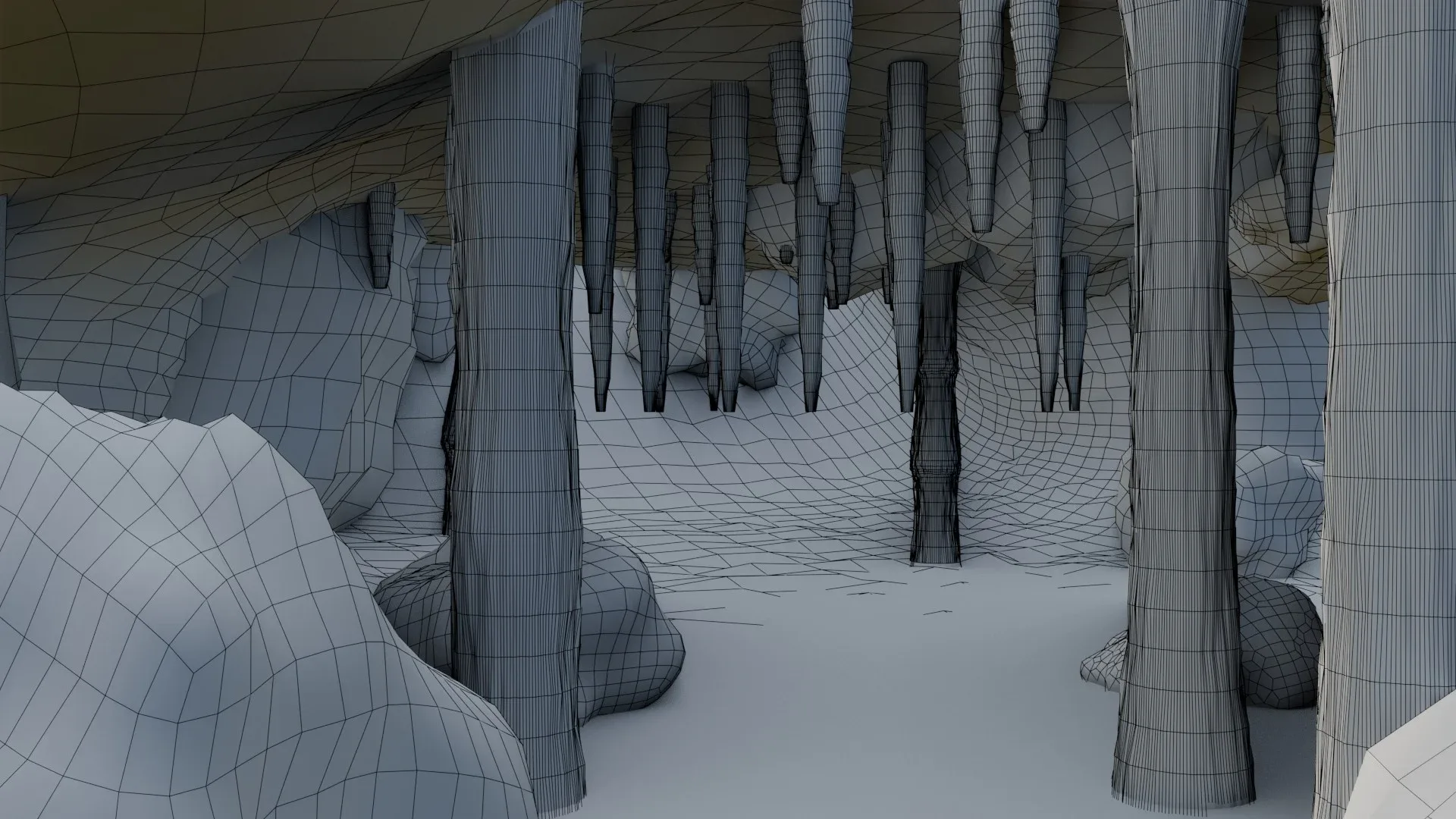 Cave 3D model - Low Poly