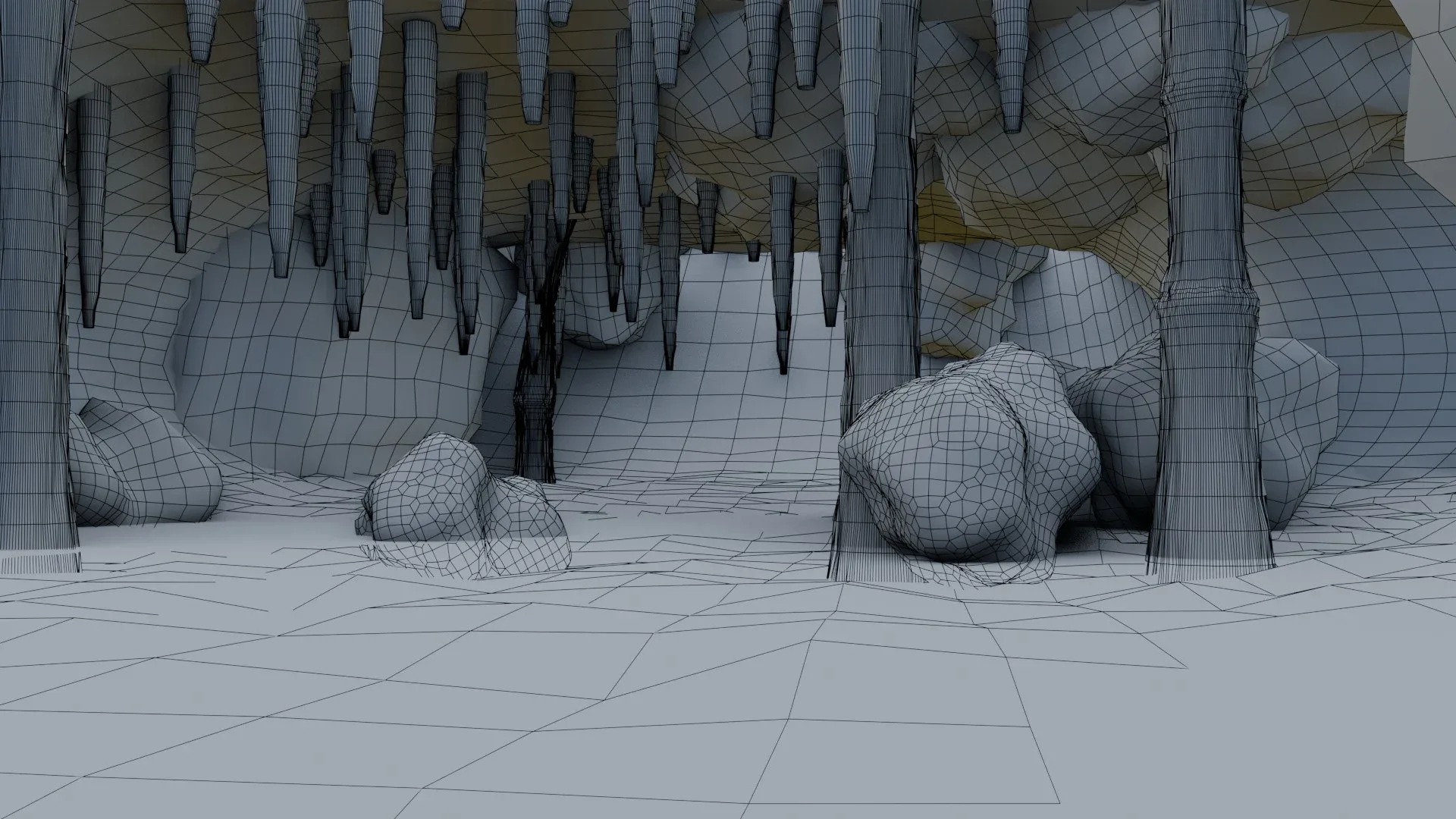 Cave 3D model - Low Poly