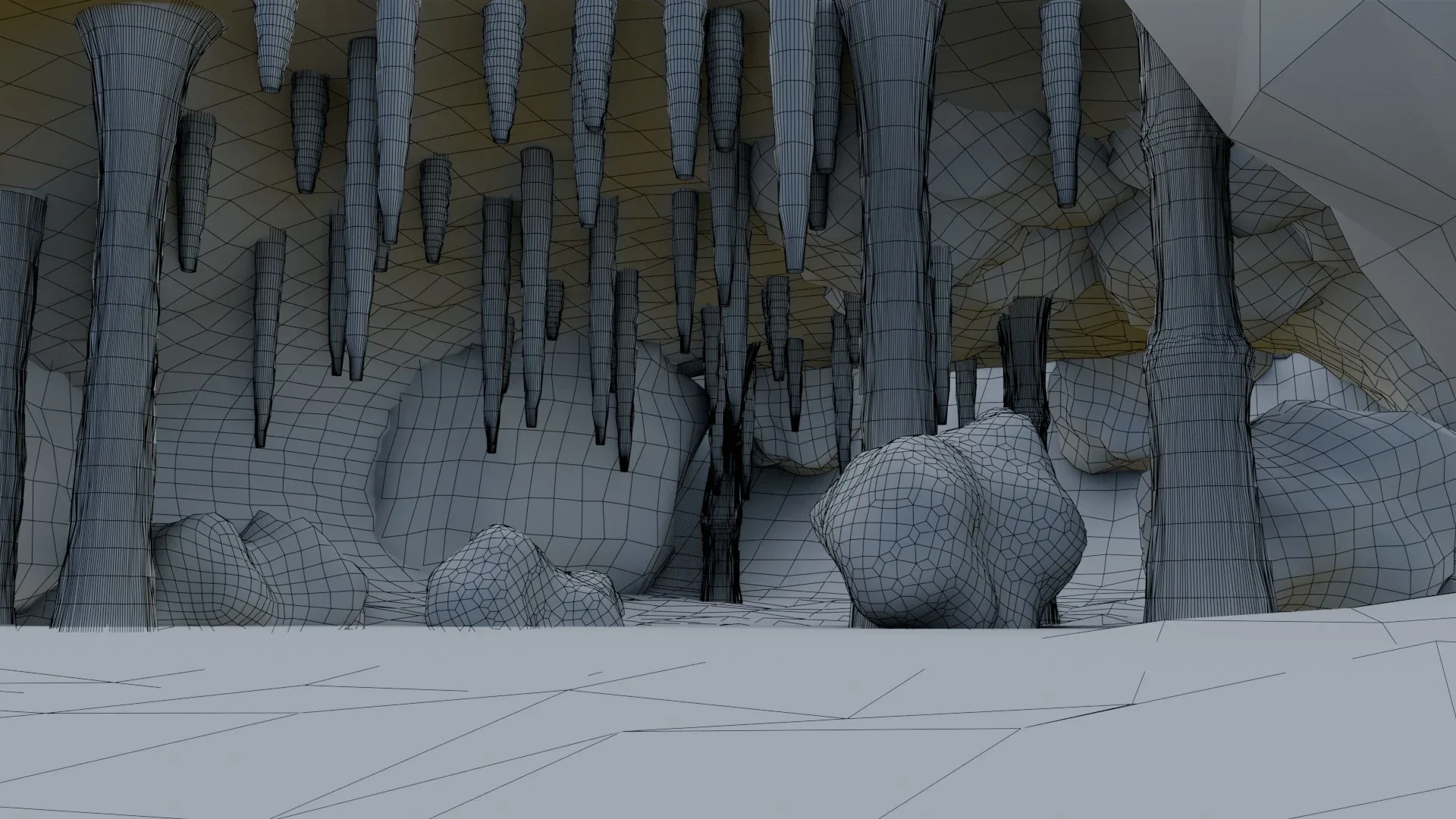 Cave 3D model - Low Poly