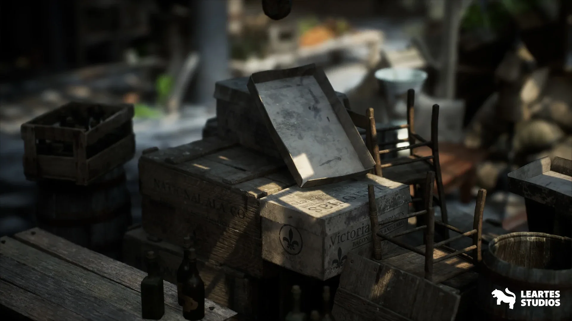 Victorian Market in Abandoned Factory Building
