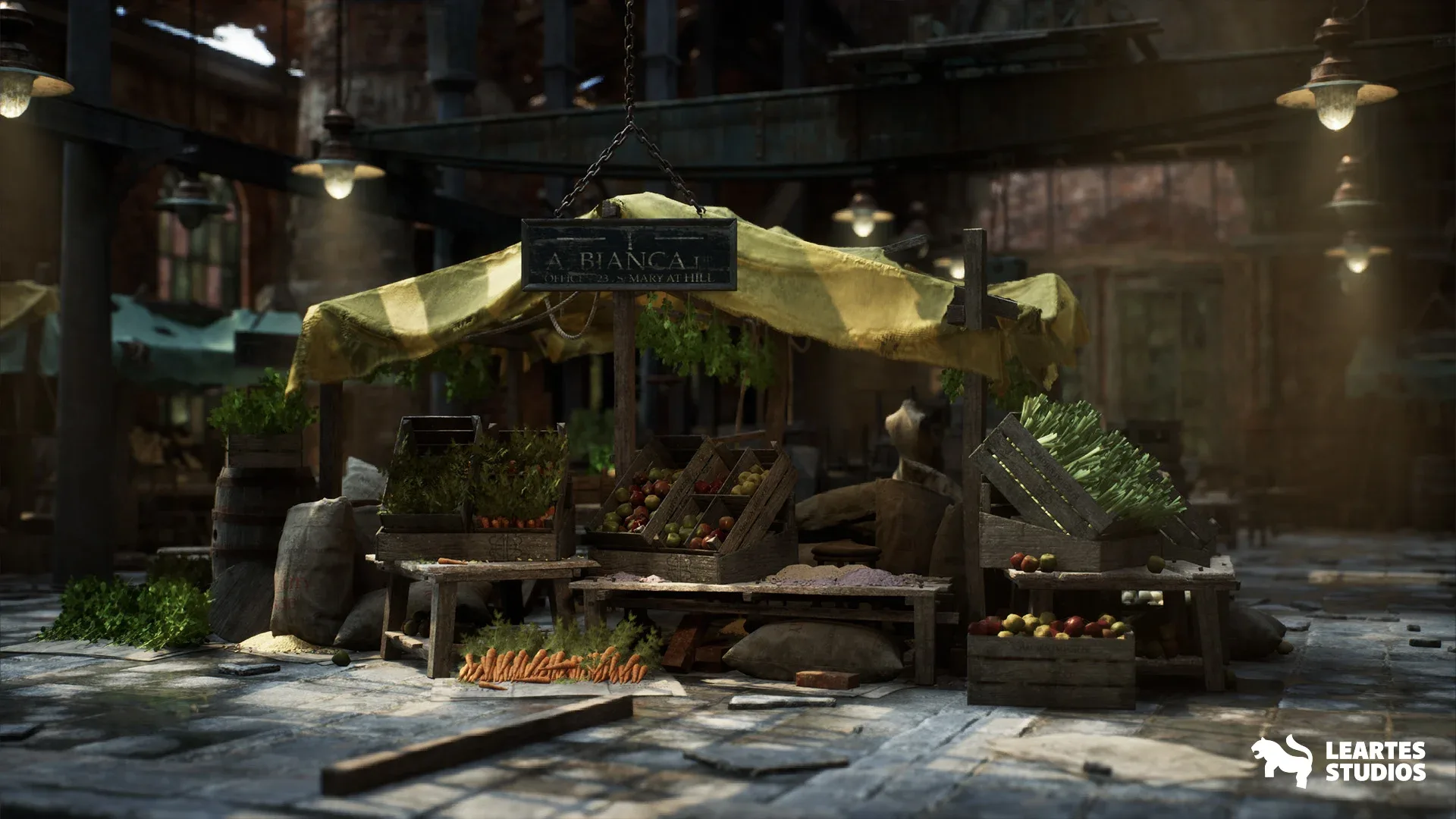 Victorian Market in Abandoned Factory Building