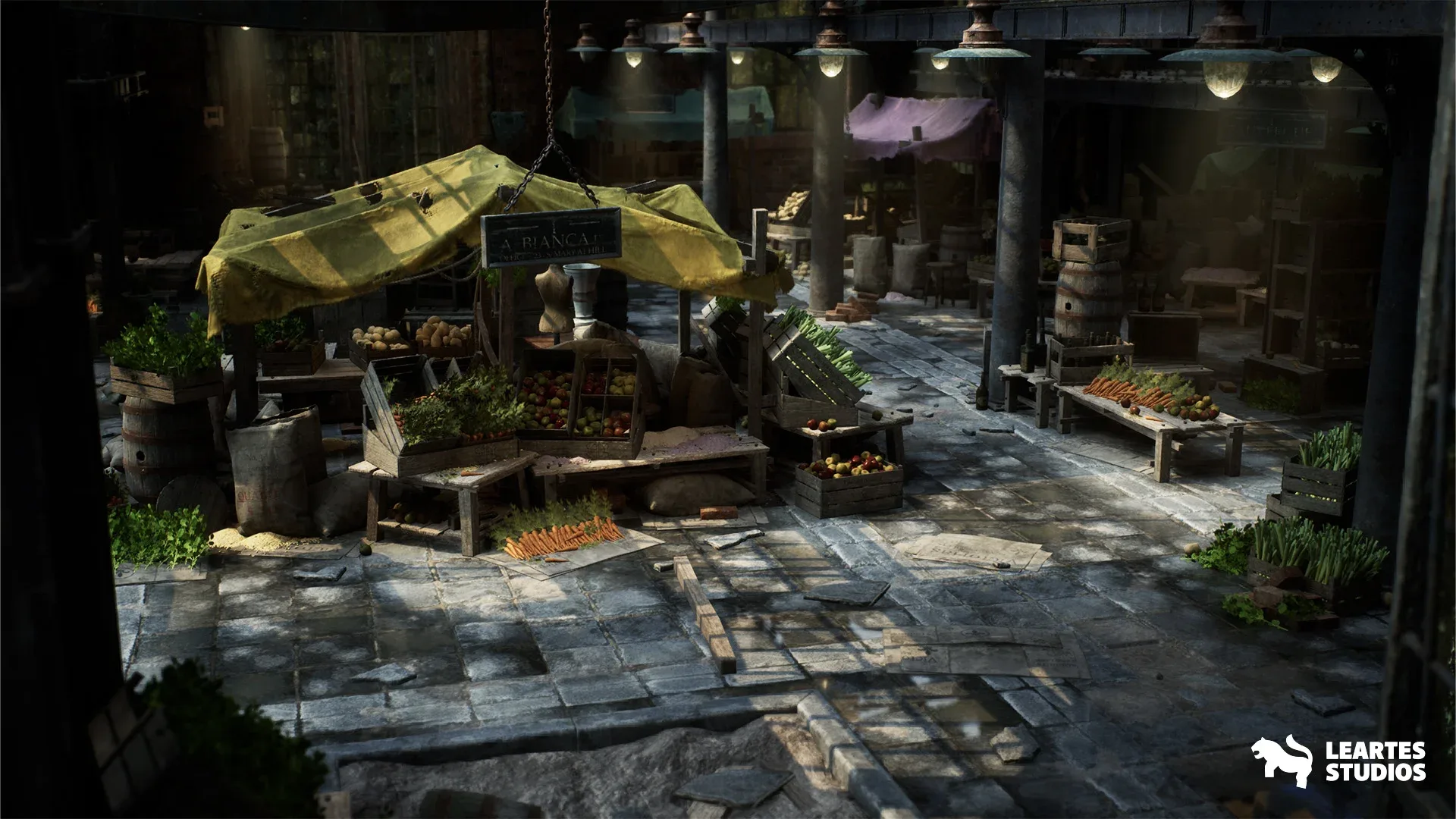 Victorian Market in Abandoned Factory Building