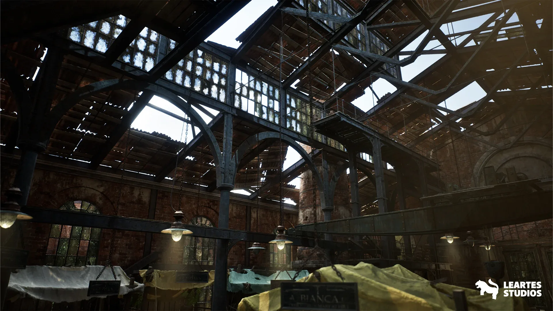 Victorian Market in Abandoned Factory Building