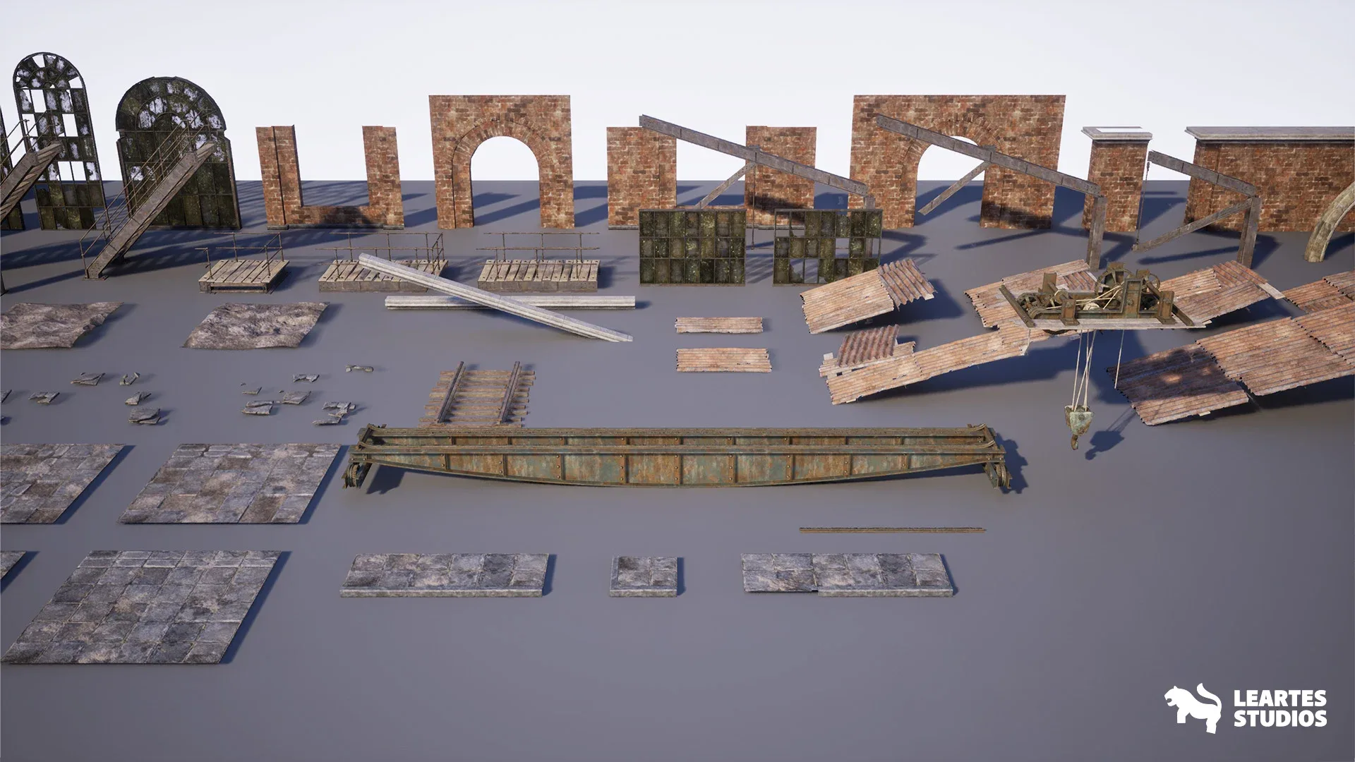 Victorian Market in Abandoned Factory Building