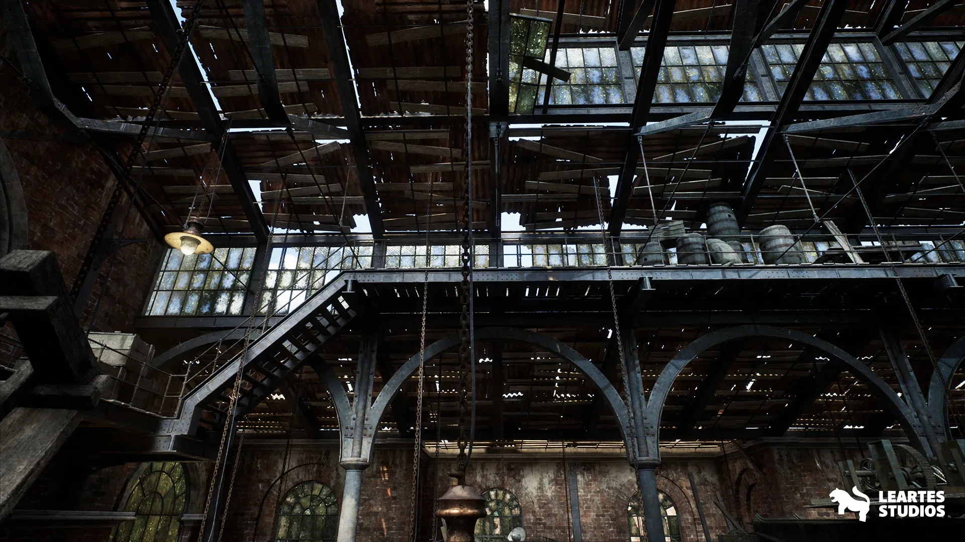 Victorian Market in Abandoned Factory Building