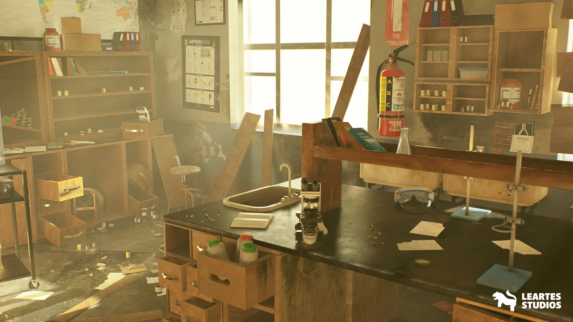 Abandoned Chemistry Classroom