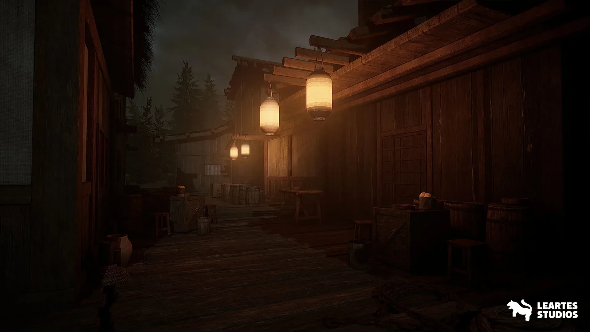 Asian Fishing Village Environment