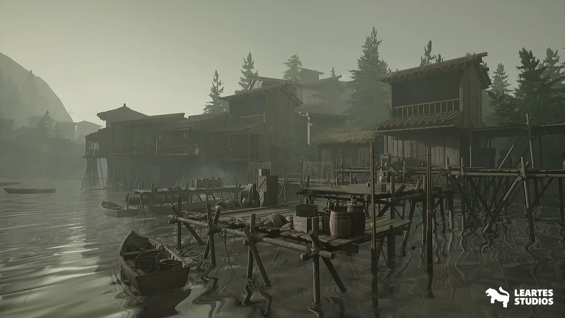 Asian Fishing Village Environment