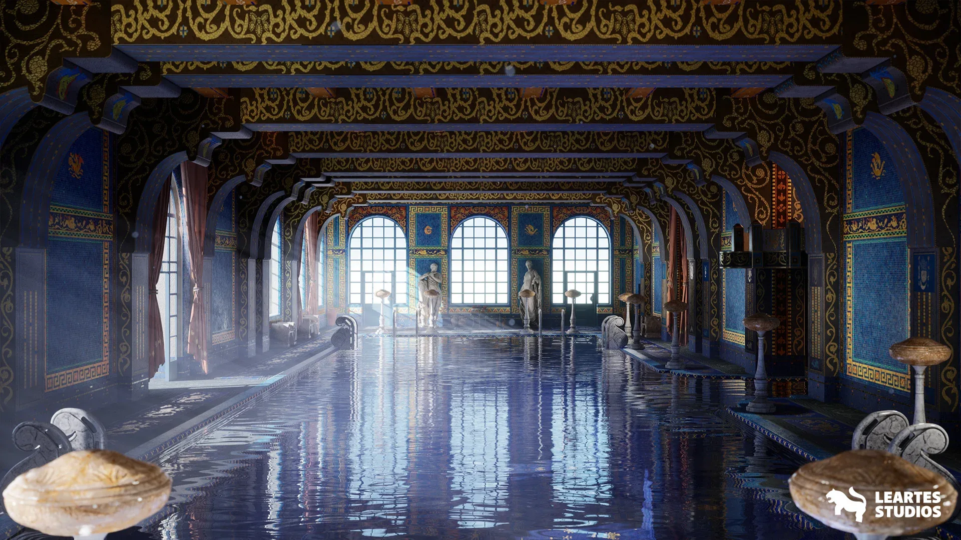 Roman Swimming Pool Environment