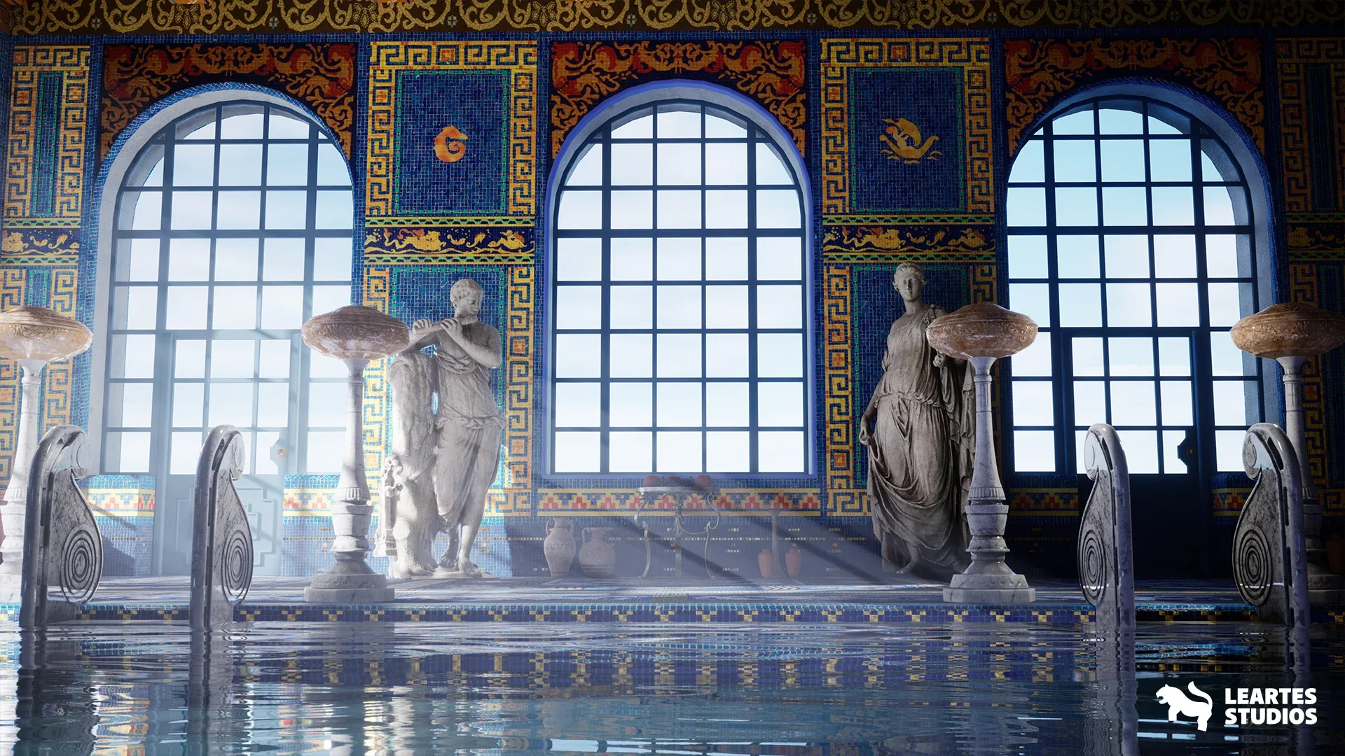 Roman Swimming Pool Environment