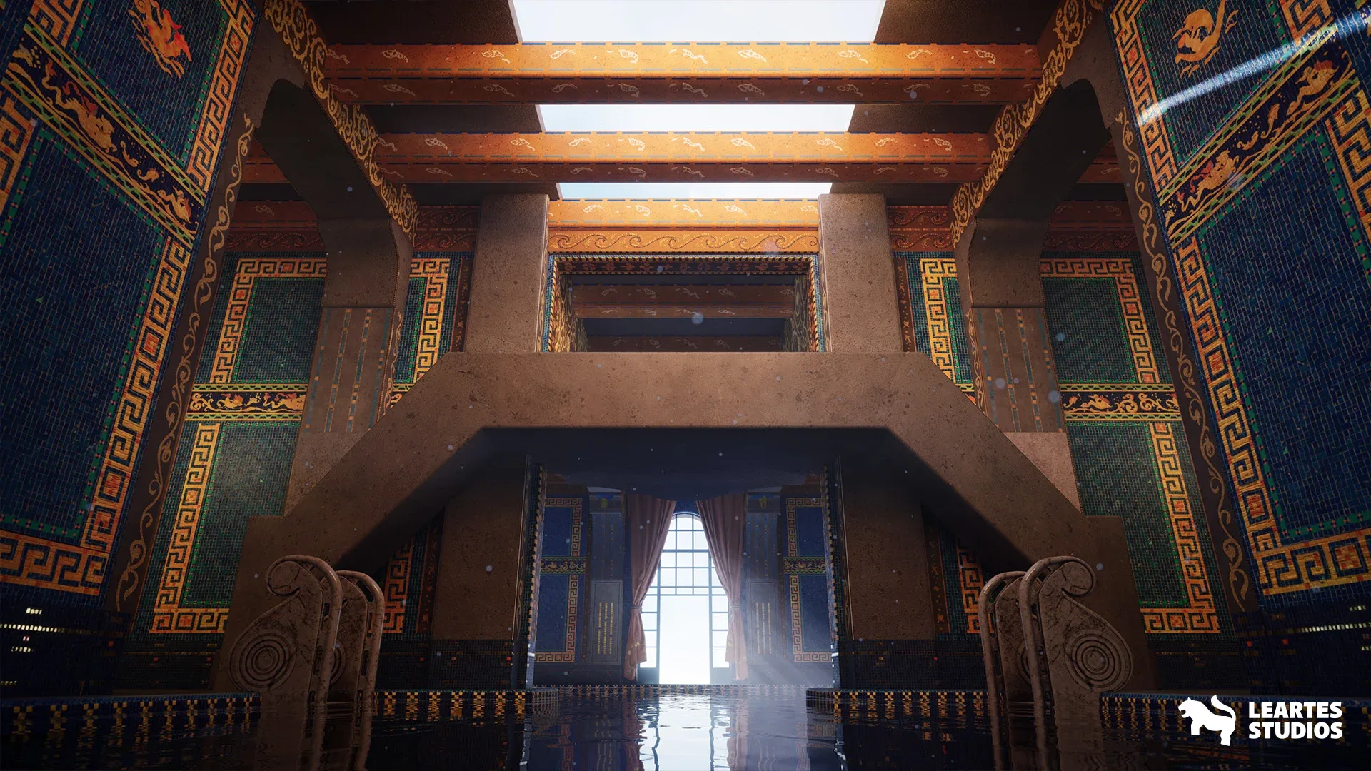 Roman Swimming Pool Environment