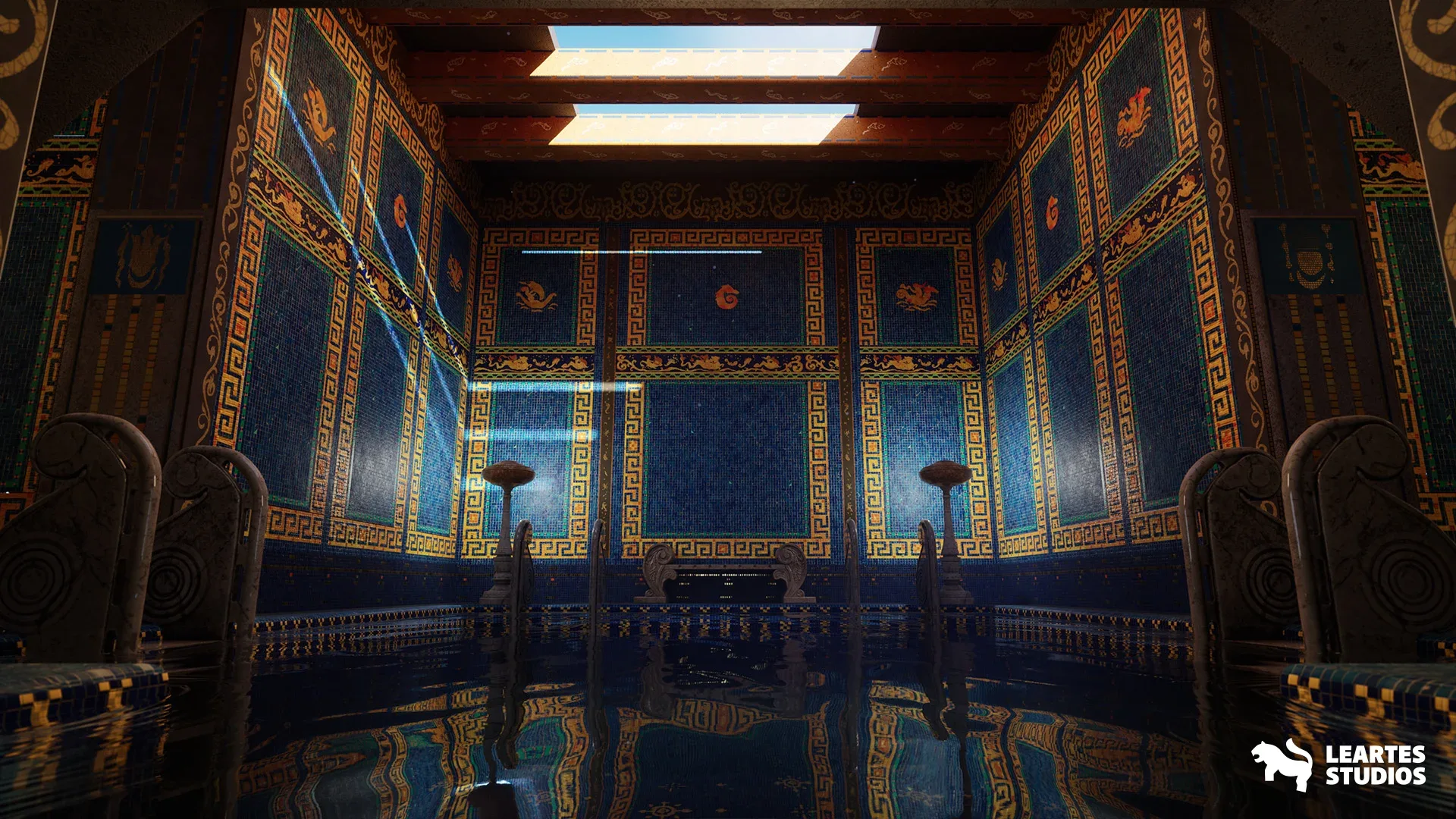 Roman Swimming Pool Environment