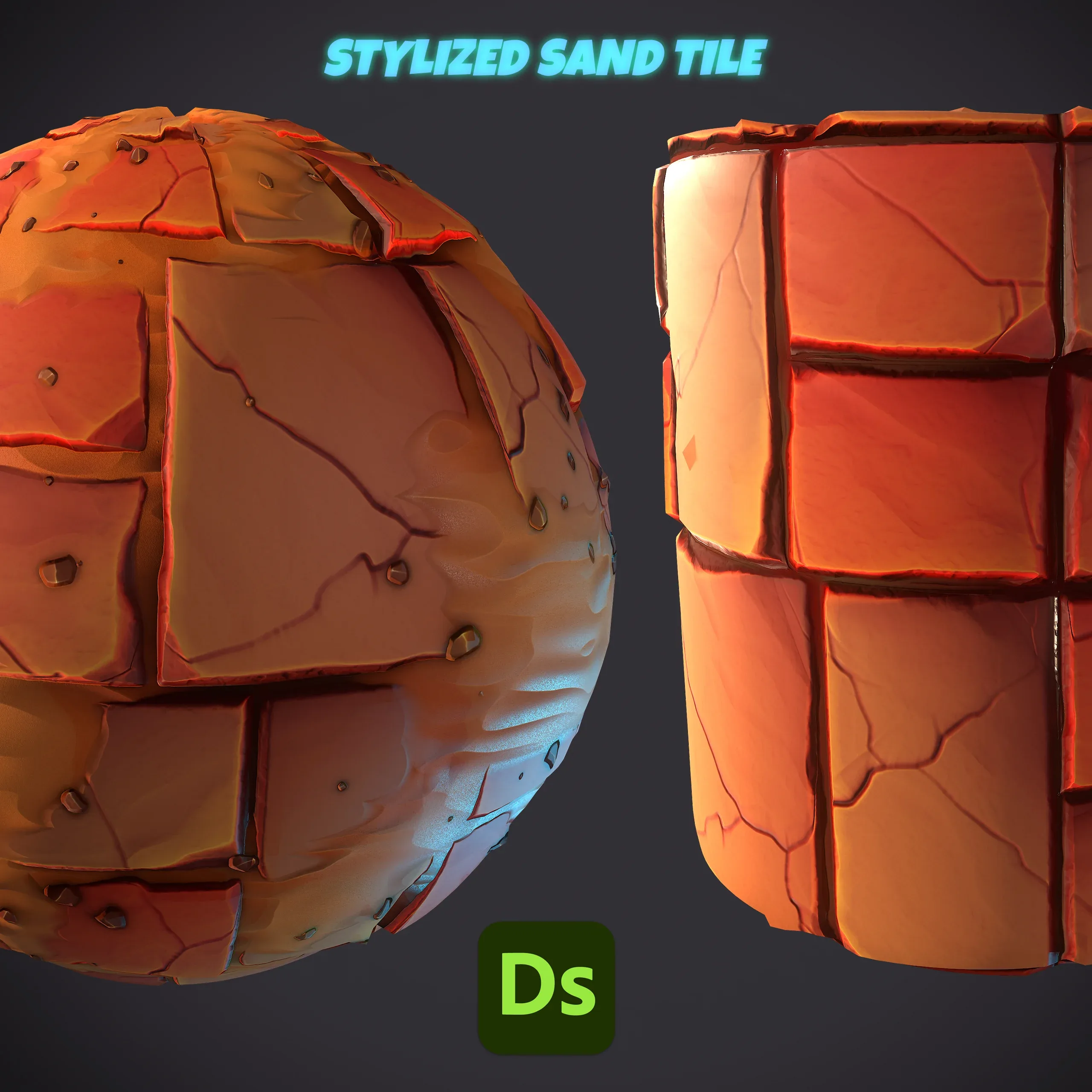 Stylized Sand with Tiles