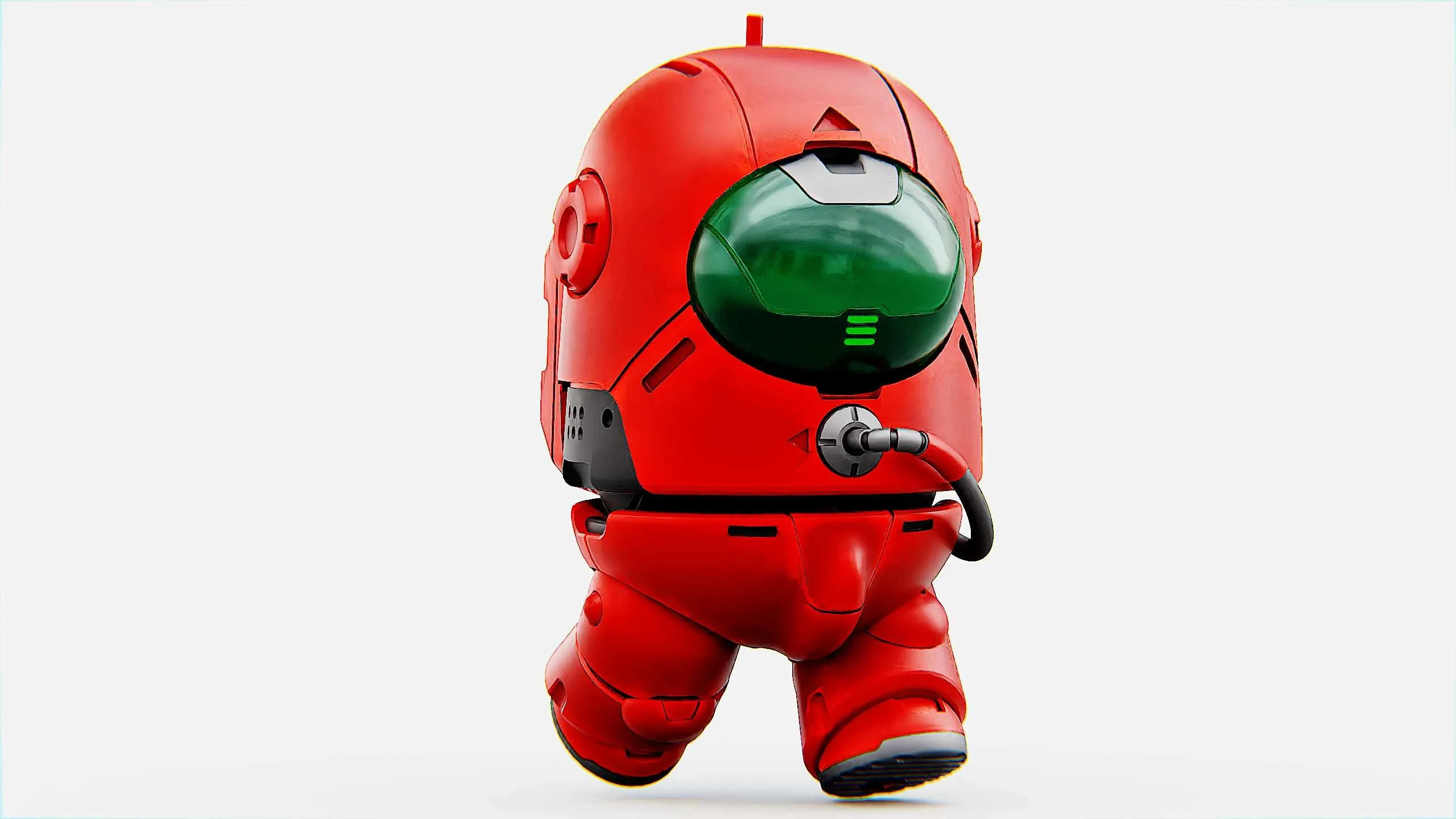 AMONG US CHARACTER b Auto-Rig Pro Rigged For Mixamo, Unreal Engine Unity