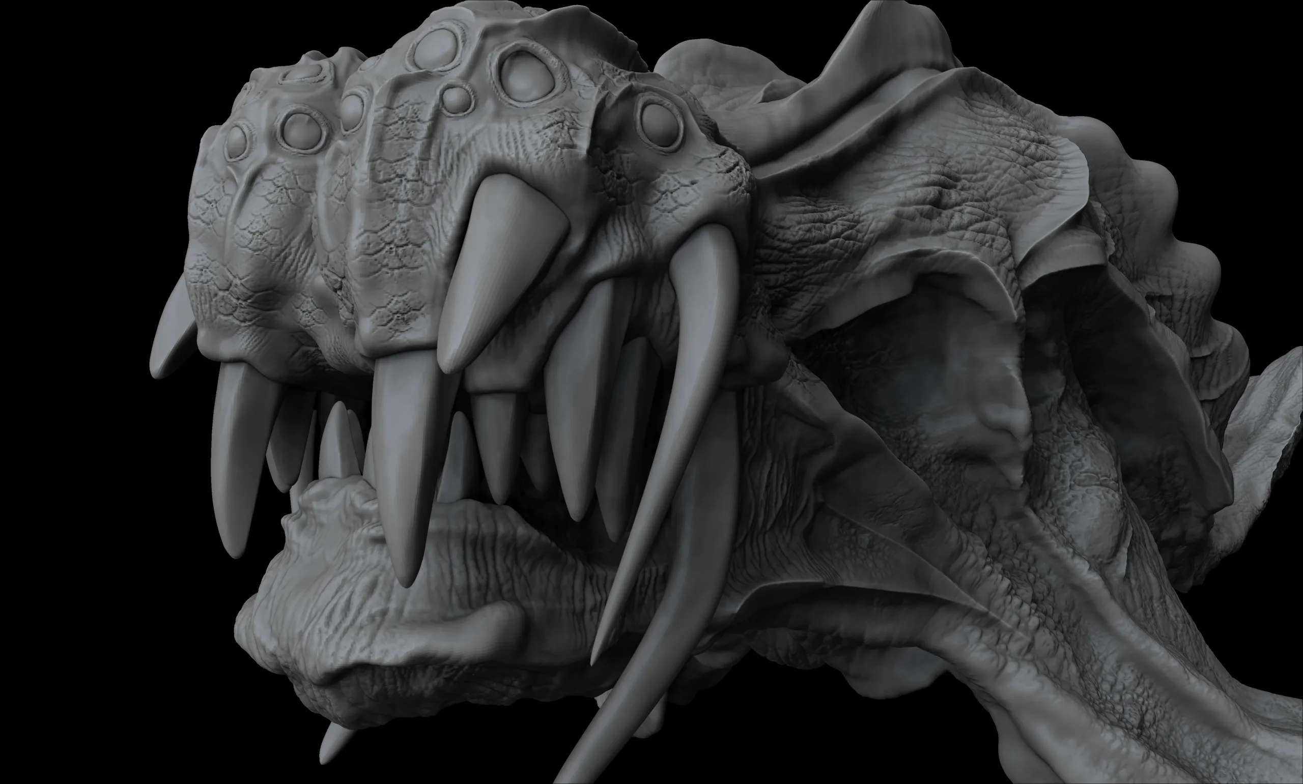 Full 3D Model Creature-Zbrush-Blender [ Film-Game-Animation ]