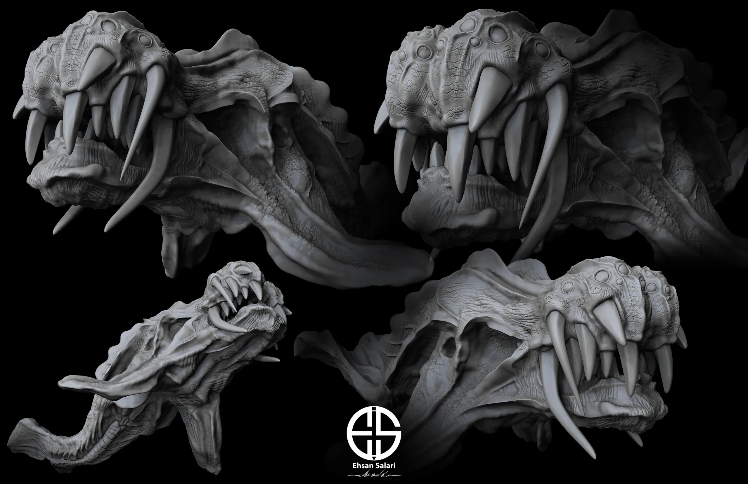 Full 3D Model Creature-Zbrush-Blender [ Film-Game-Animation ]