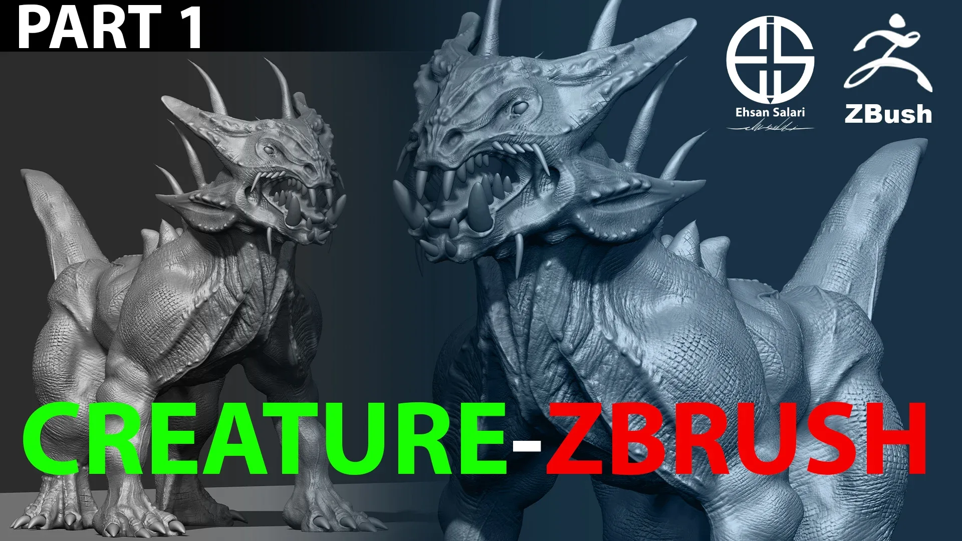 Full 3D Model Creature-Zbrush-Blender [ Film-Game-Animation ]