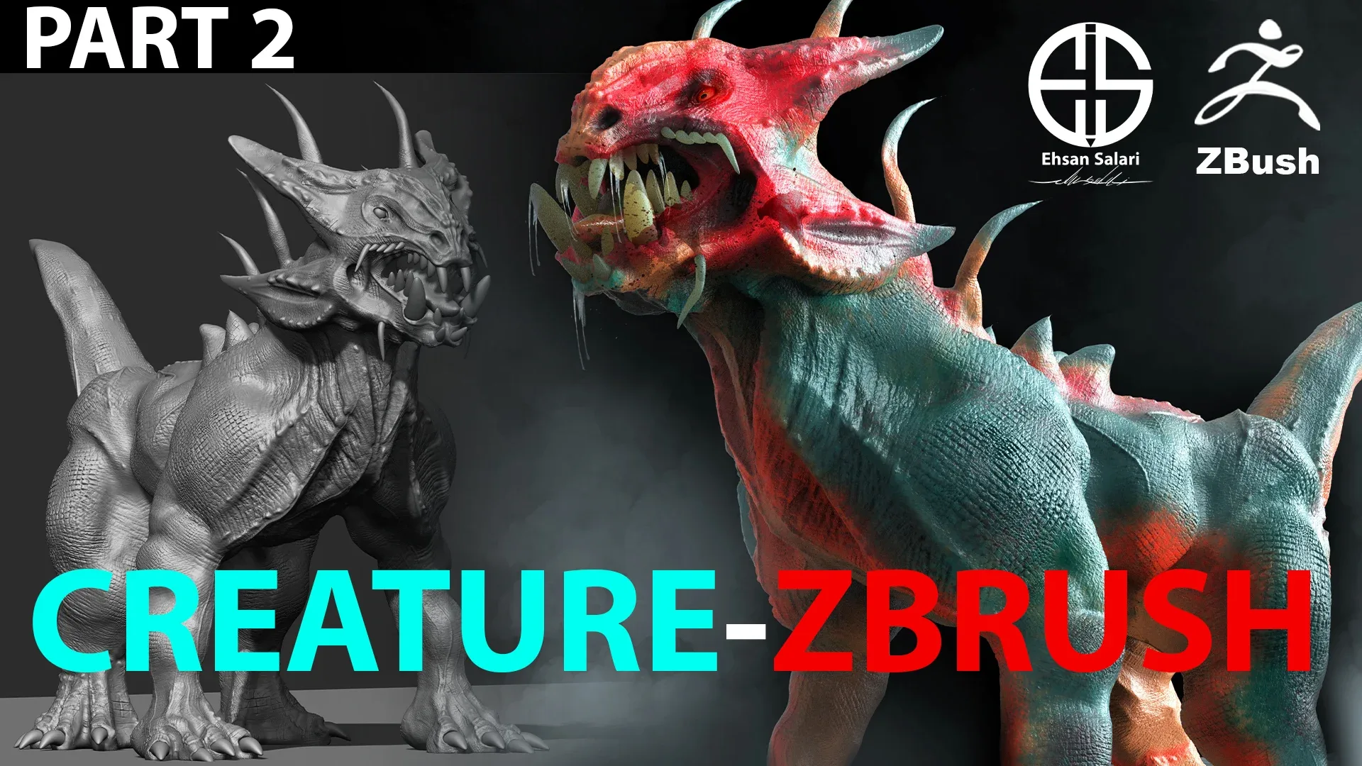 Full 3D Model Creature-Zbrush-Blender [ Film-Game-Animation ]