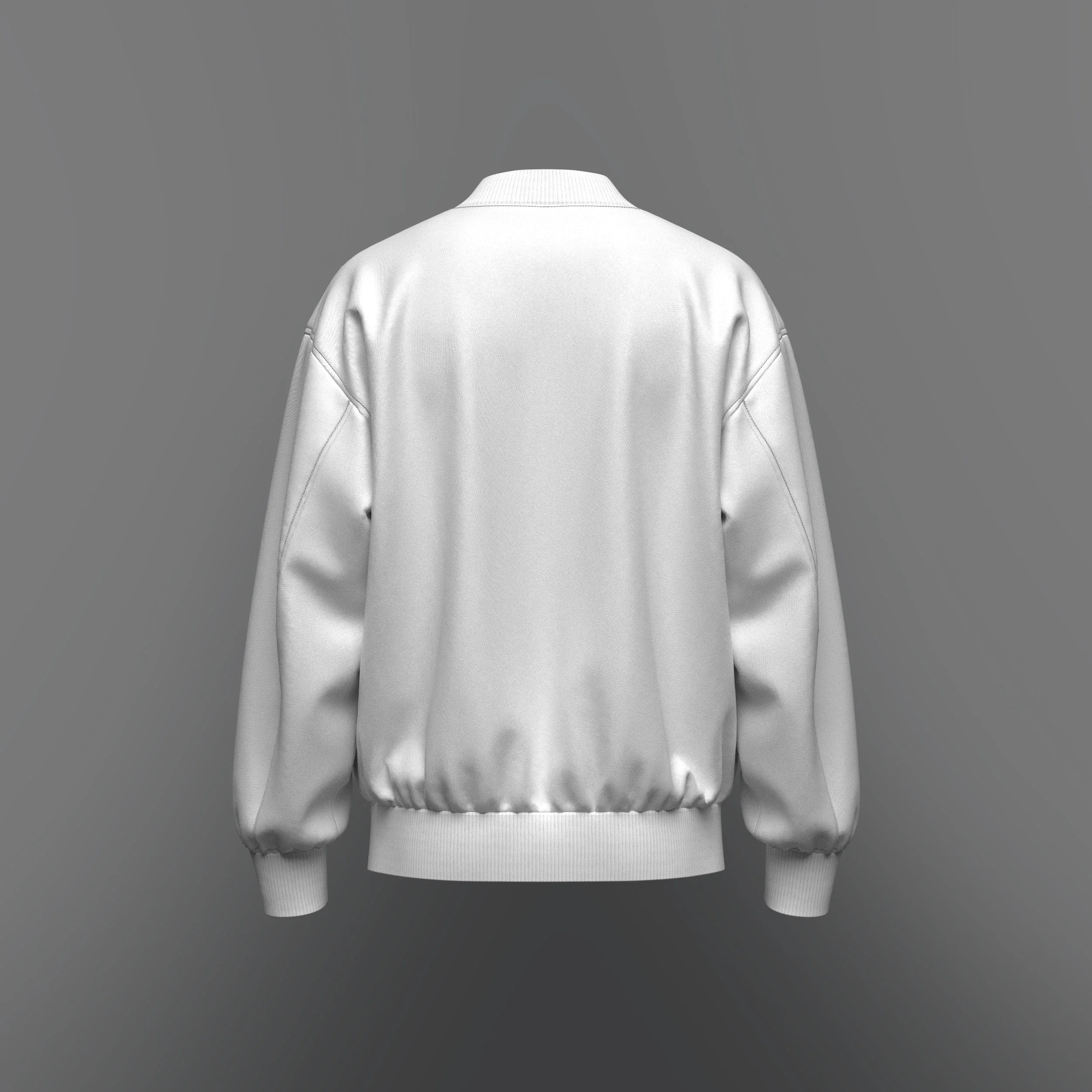 Mens Oversized Bomber Jacket, Marvelous Designer-Clo3d-fbx-obj