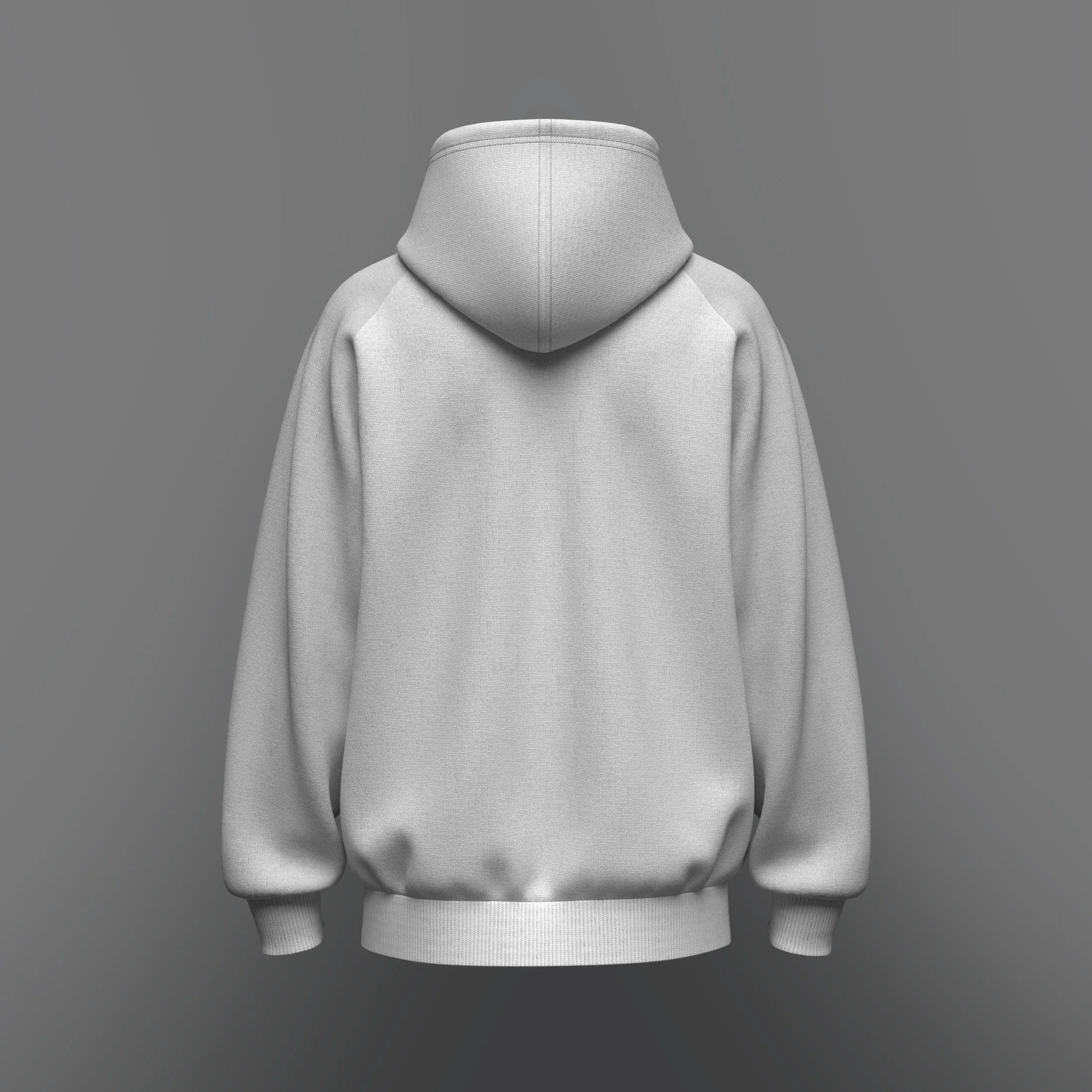 Mens Raglan Oversize Hoodie_Marvelous Designer, OBj, FBX