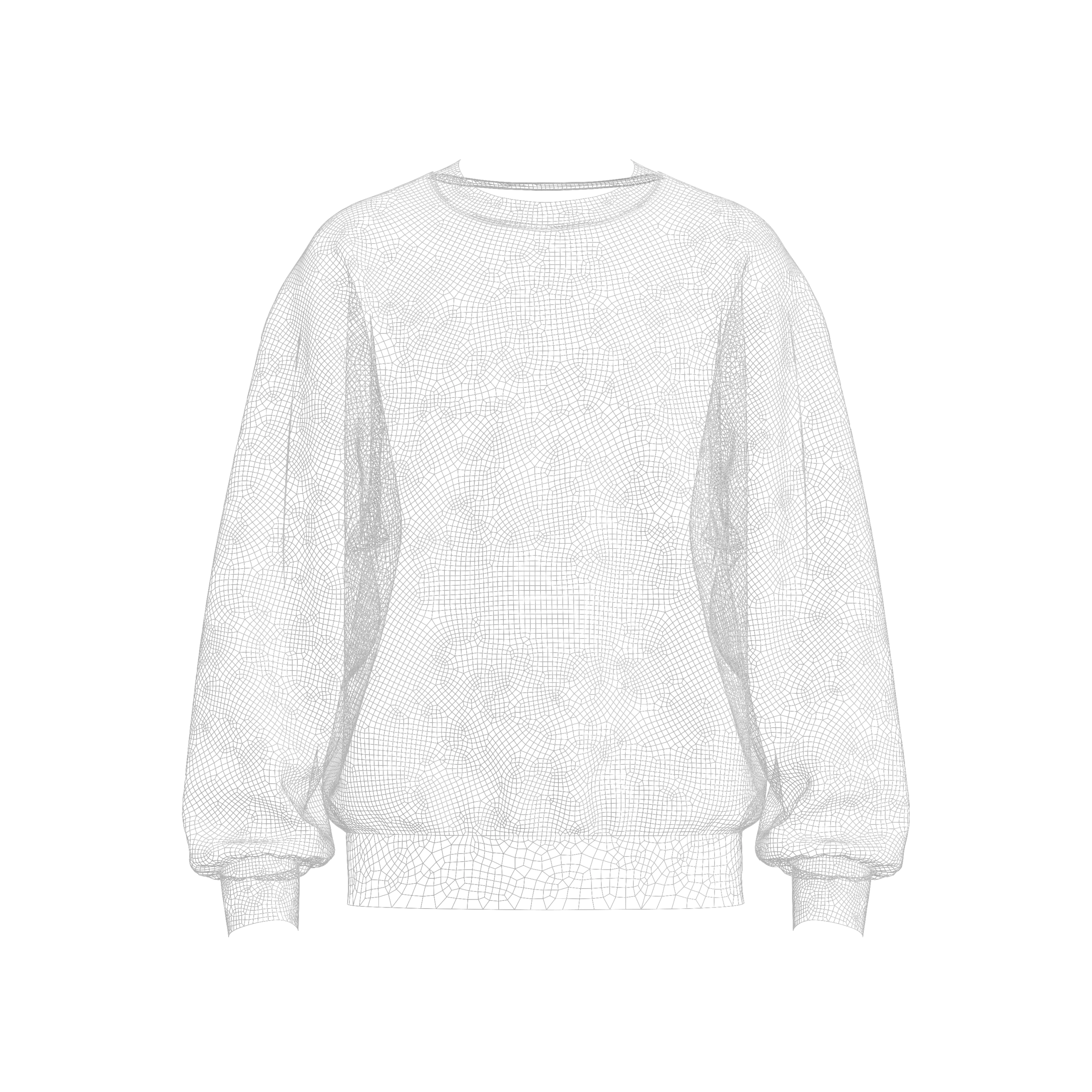 Men's Oversized Sweatshirt 3d Model_Marvelous Designer, Fbx, Obj