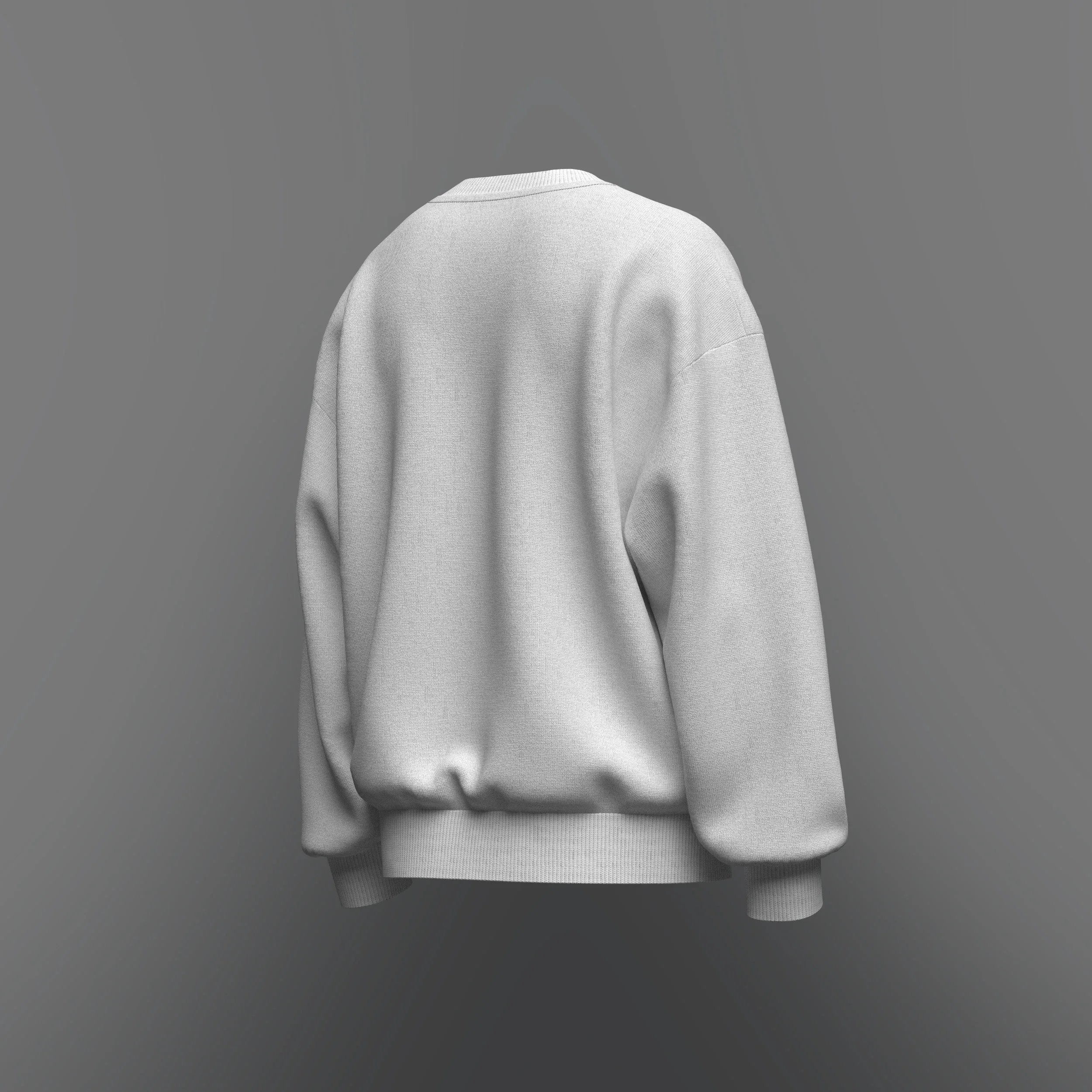 Men's Oversized Sweatshirt 3d Model_Marvelous Designer, Fbx, Obj