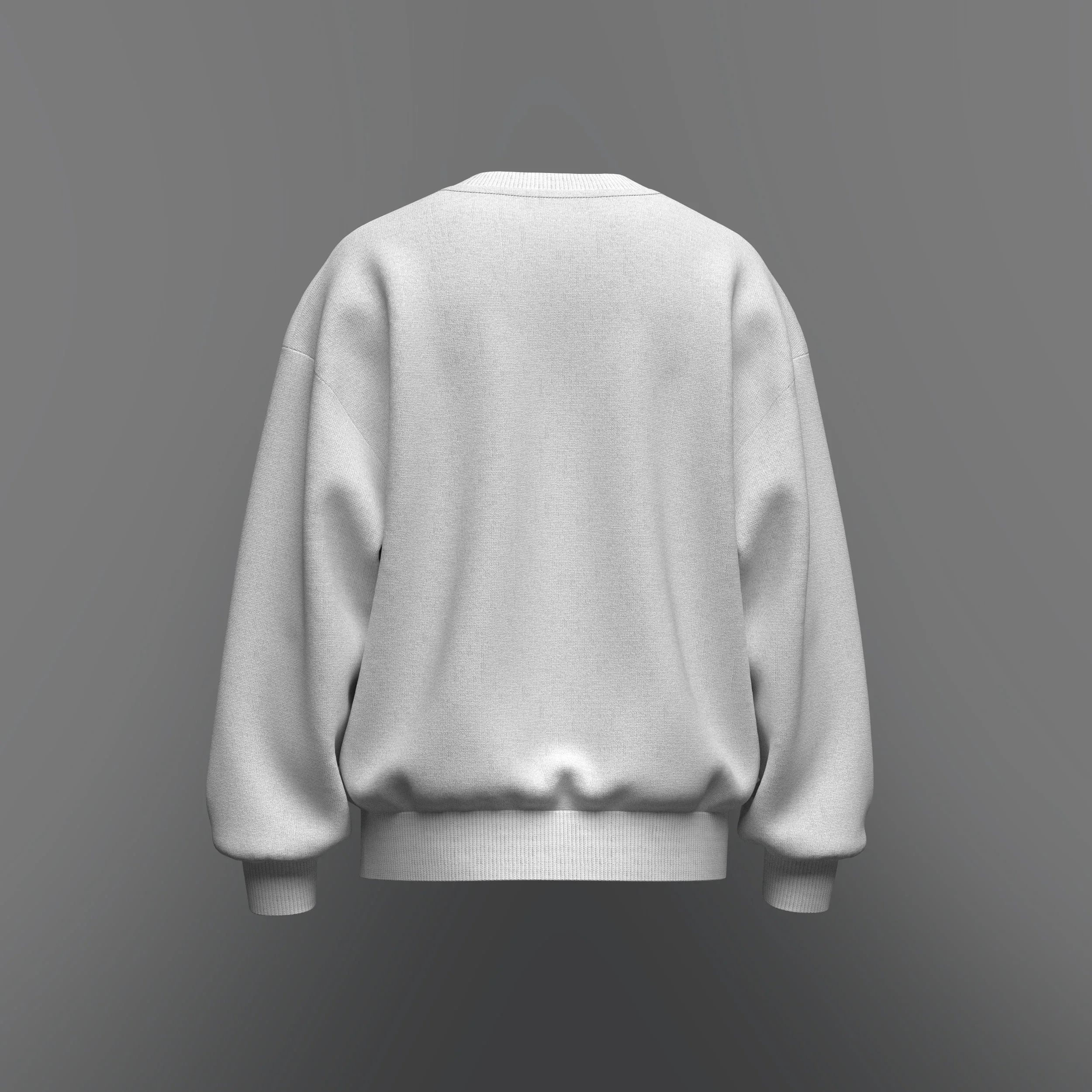 Men's Oversized Sweatshirt 3d Model_Marvelous Designer, Fbx, Obj