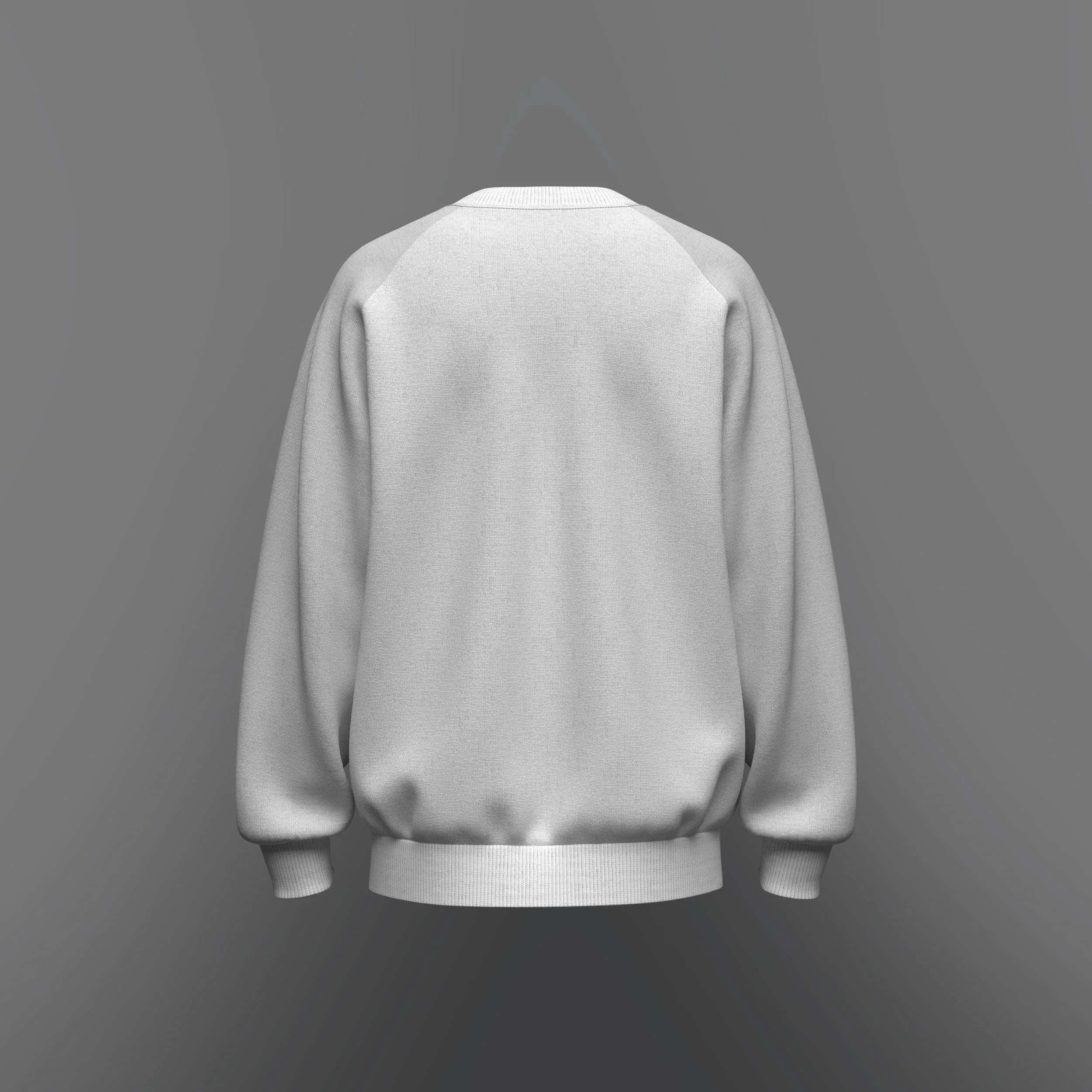 Men's Oversized Raglan Sweatshirt_Marvelous Designer, Clo3d, Fbx, obj