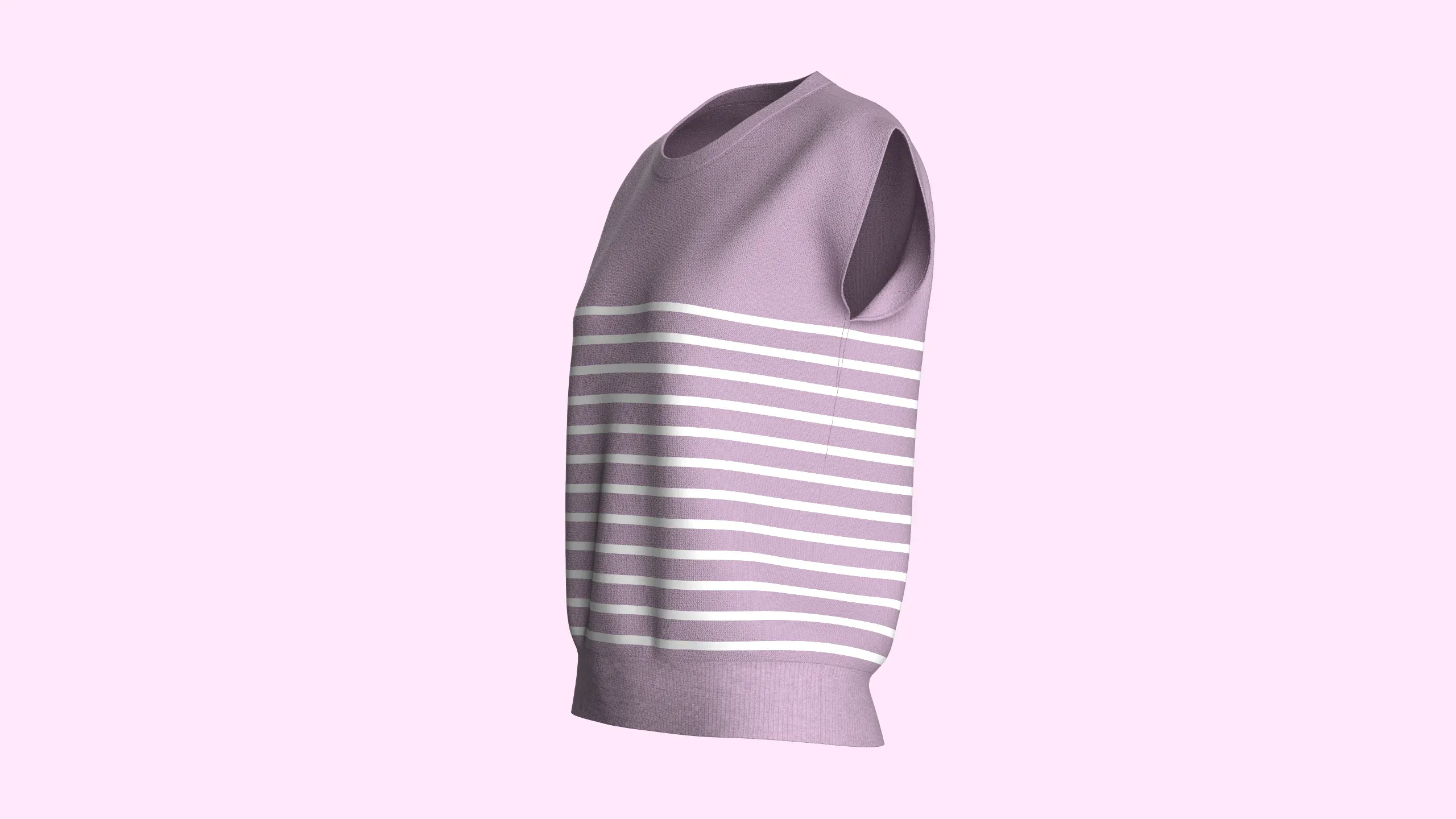 Girls Sleeveless Top | Marvelous / Clo3d / obj