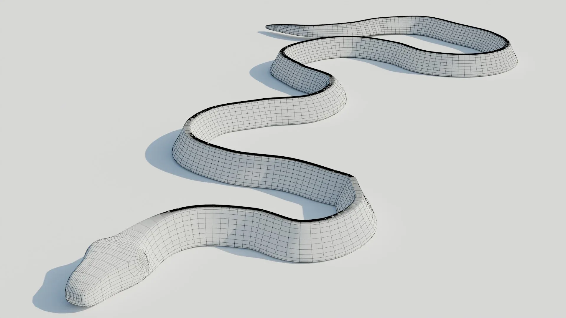 Rigged Banded Krait - Low Poly - Game Ready - PBR