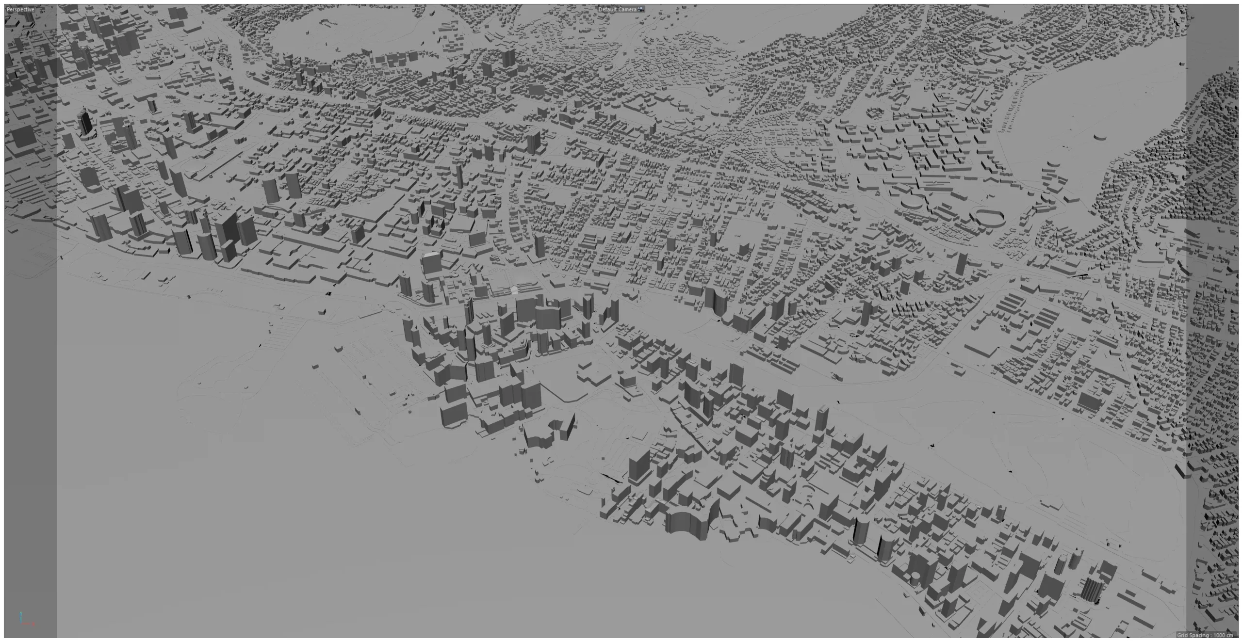 Oahu Island Hawaii City USA 3D Model 80KM