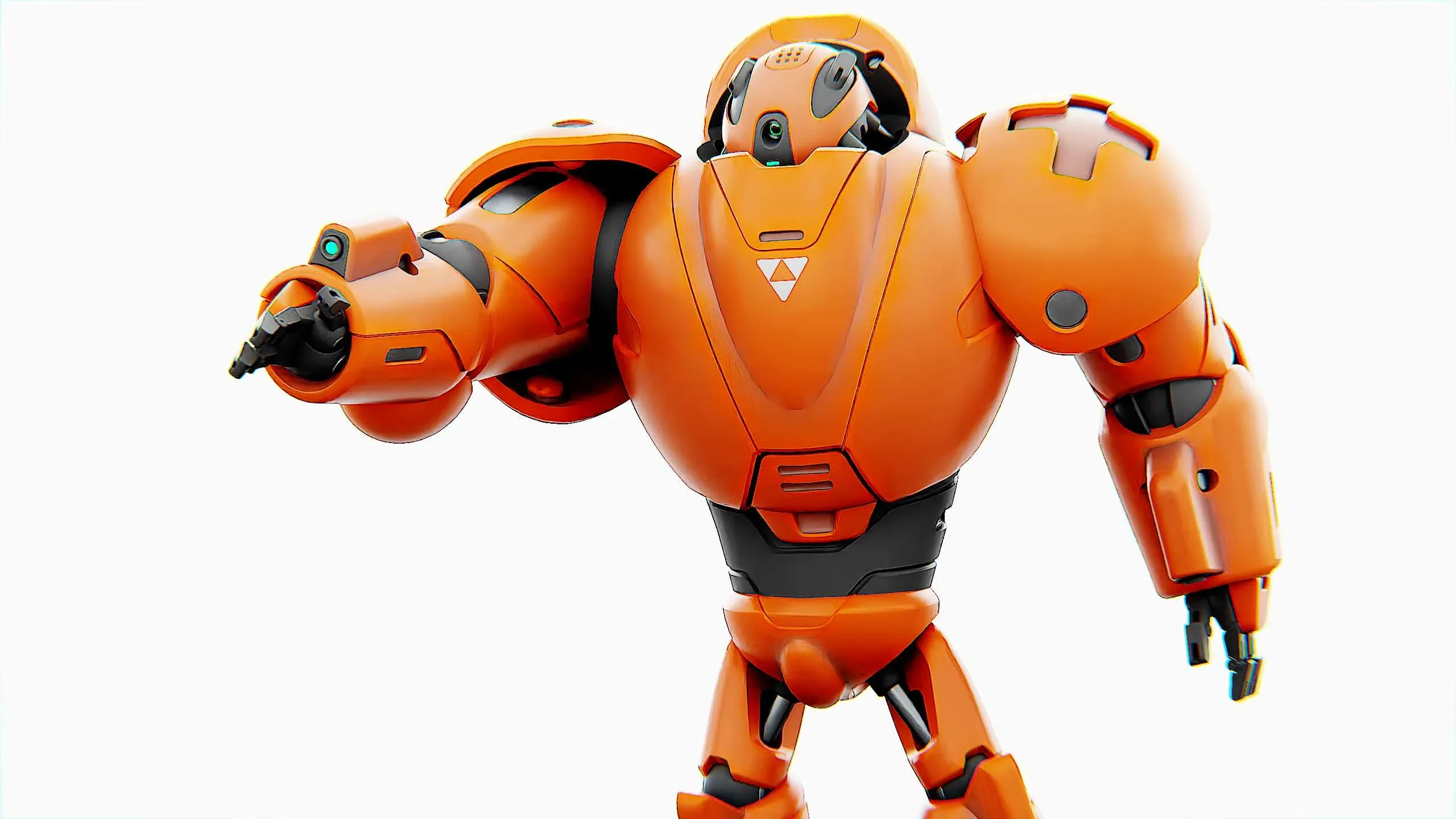 COMBAT DROID M-3000 Auto-Rig Pro Rigged For Mixamo, Unreal Engine, Unity