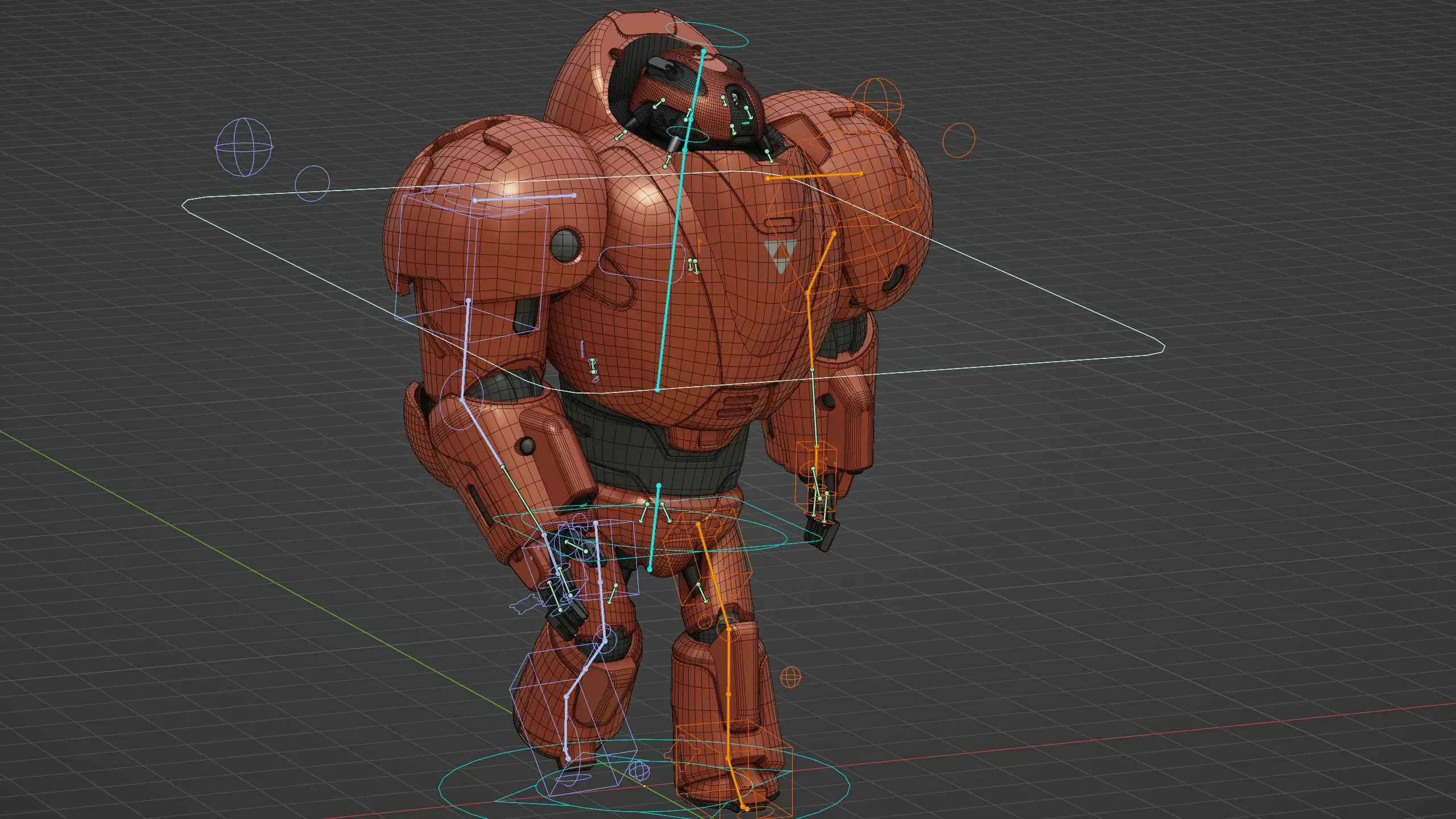 COMBAT DROID M-3000 Auto-Rig Pro Rigged For Mixamo, Unreal Engine, Unity