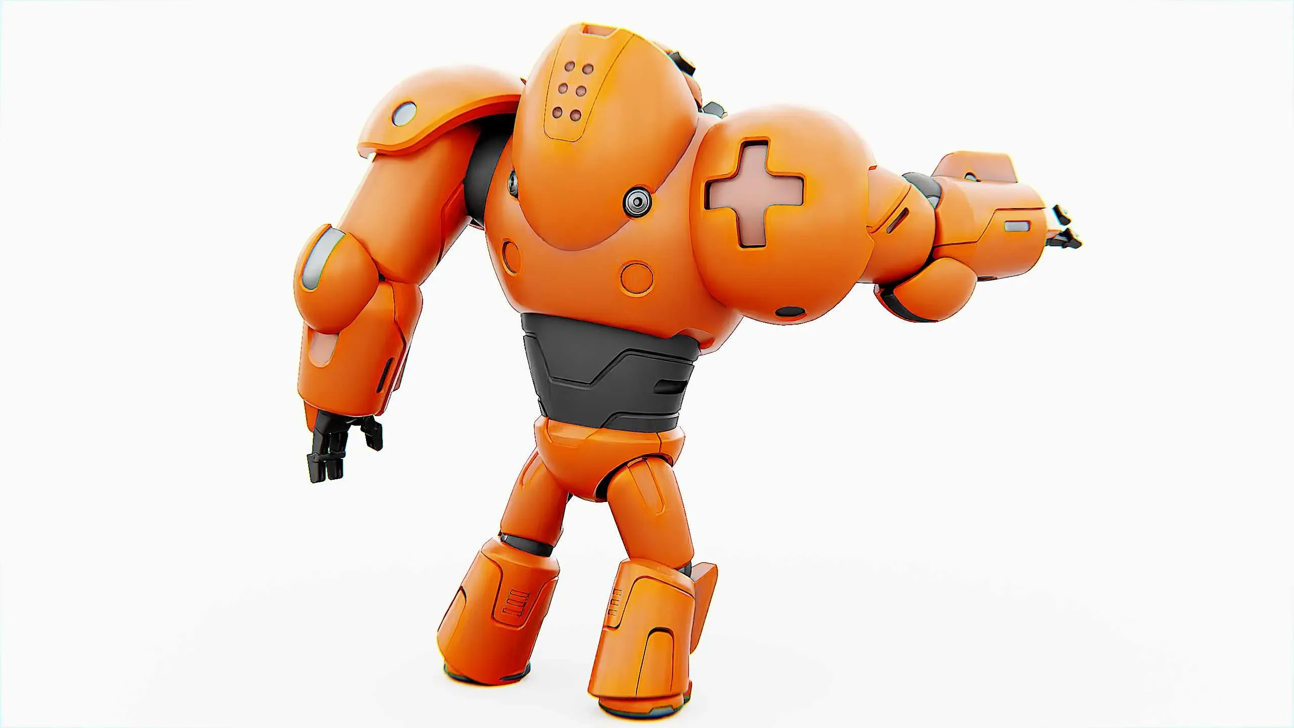 COMBAT DROID M-3000 Auto-Rig Pro Rigged For Mixamo, Unreal Engine, Unity