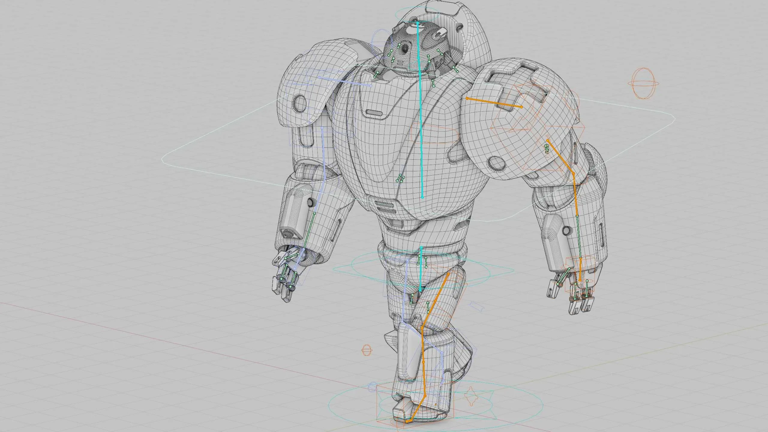 COMBAT DROID M-3000 Auto-Rig Pro Rigged For Mixamo, Unreal Engine, Unity