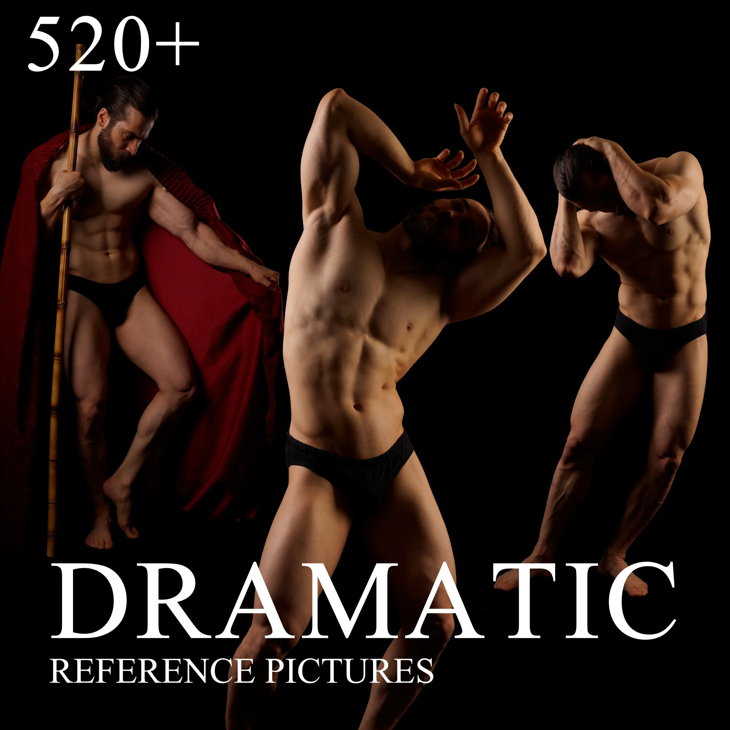 520+ Dramatic Poses Reference Pack